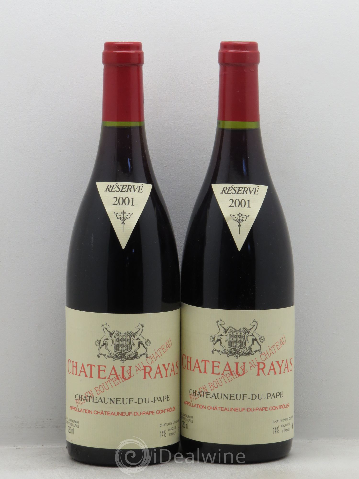 Châteauneuf-du-Pape Château Rayas Emmanuel Reynaud 2001 - Lot de 2 bouteilles - 0