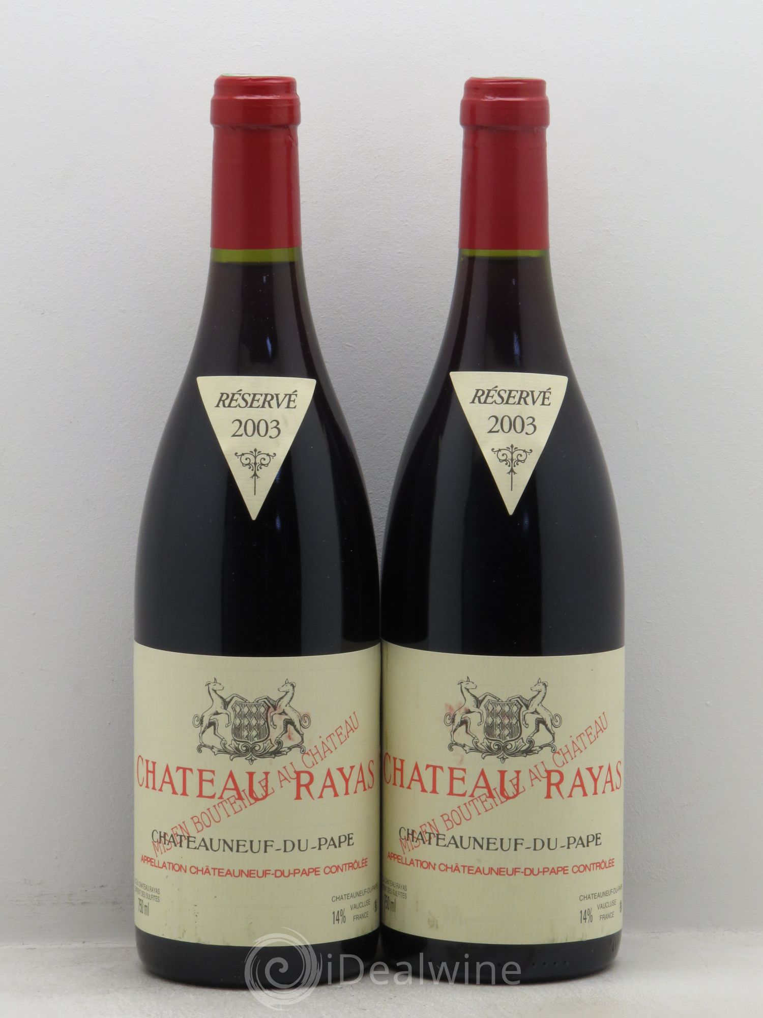 Châteauneuf-du-Pape Château Rayas Emmanuel Reynaud 2003 - Lot de 2 bouteilles - 0