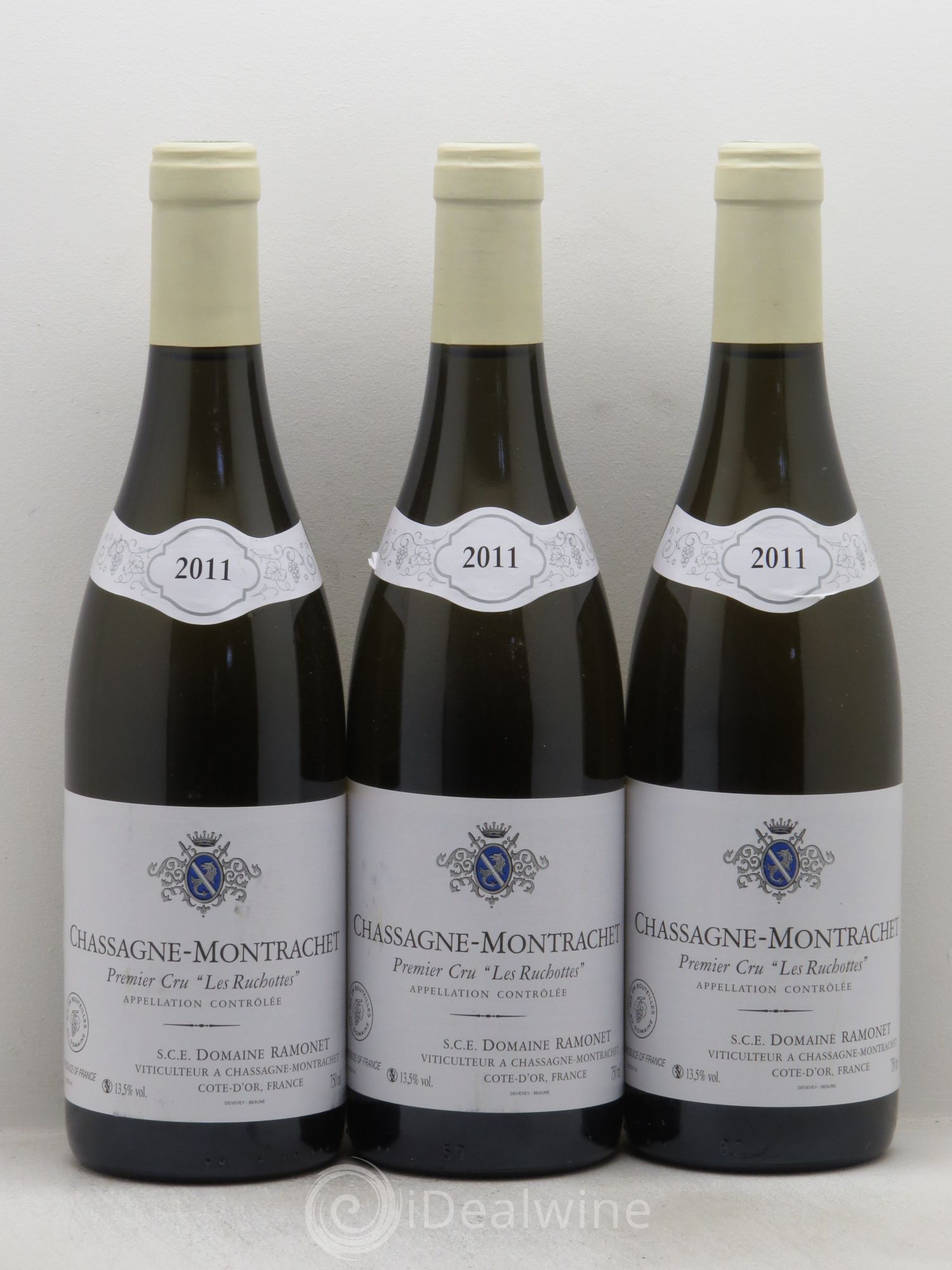 Chassagne-Montrachet 1er Cru Les Ruchottes Ramonet (Domaine) 2011 - Lot de 3 bouteilles - 0