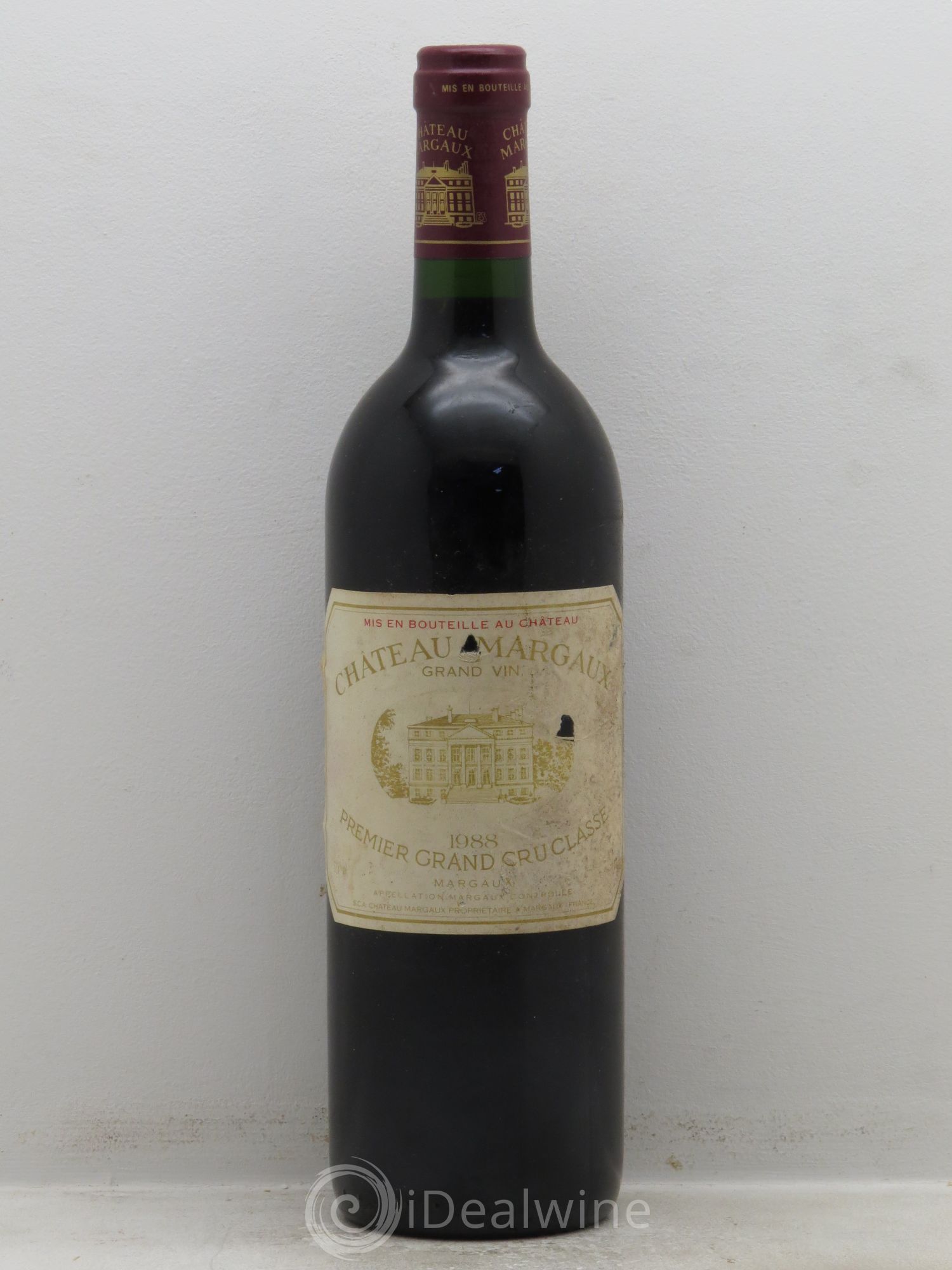 Château Margaux 1er Grand Cru Classé (sans prix de réserve) 1988 - Lot de 1 bouteille - 0