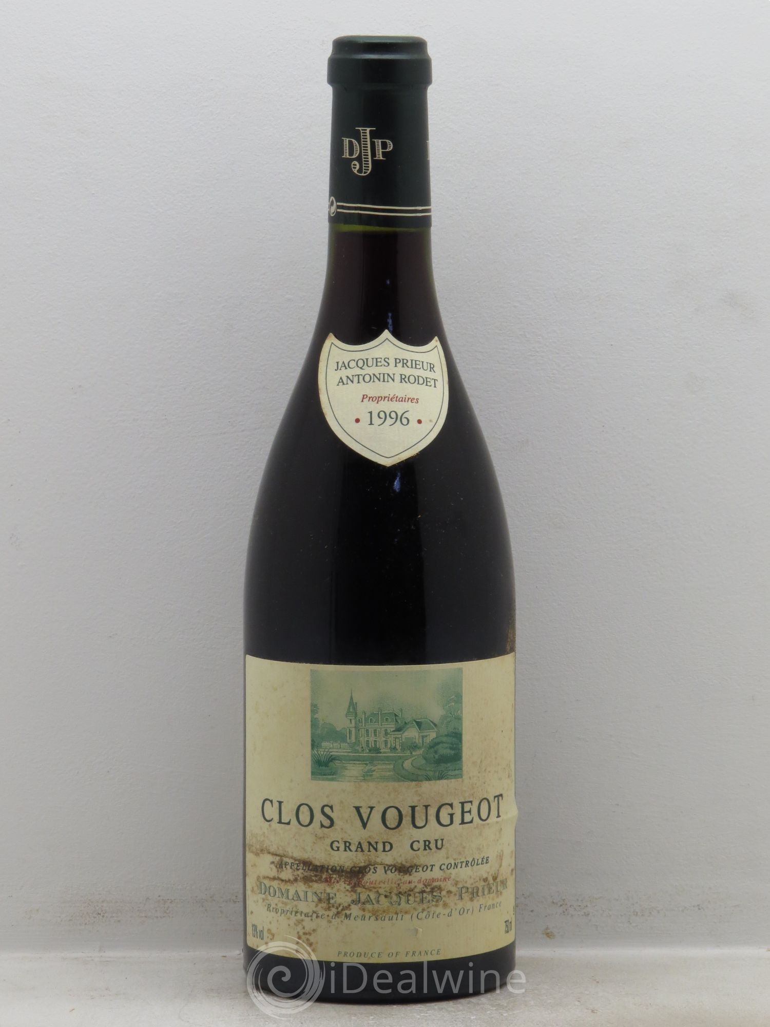 Clos de Vougeot Grand Cru Jacques Prieur (Domaine) (sans prix de réserve) 1996 - Lot de 1 bouteille - 0