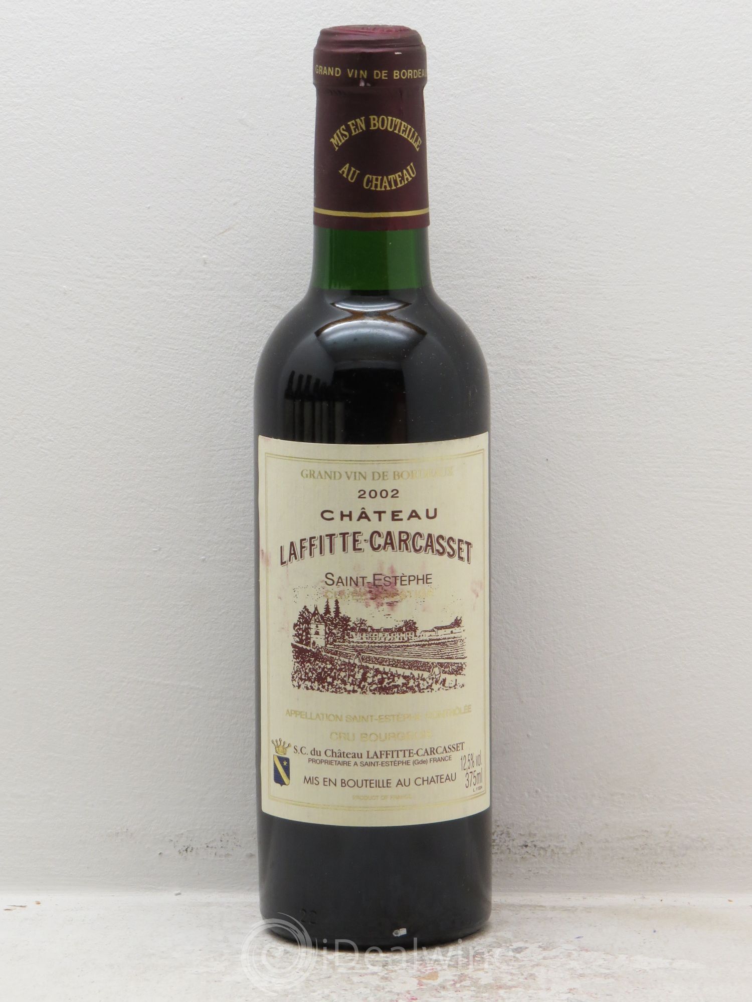 Château Laffitte Carcasset Cru Bourgeois (sans prix de réserve) 2002 - Lot de 1 demi bouteille - 0