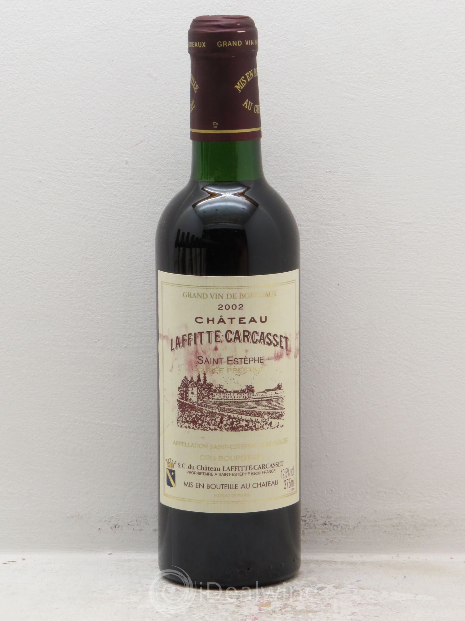 Château Laffitte Carcasset Cru Bourgeois (sans prix de réserve) 2002 - Lot de 1 demi bouteille - 0