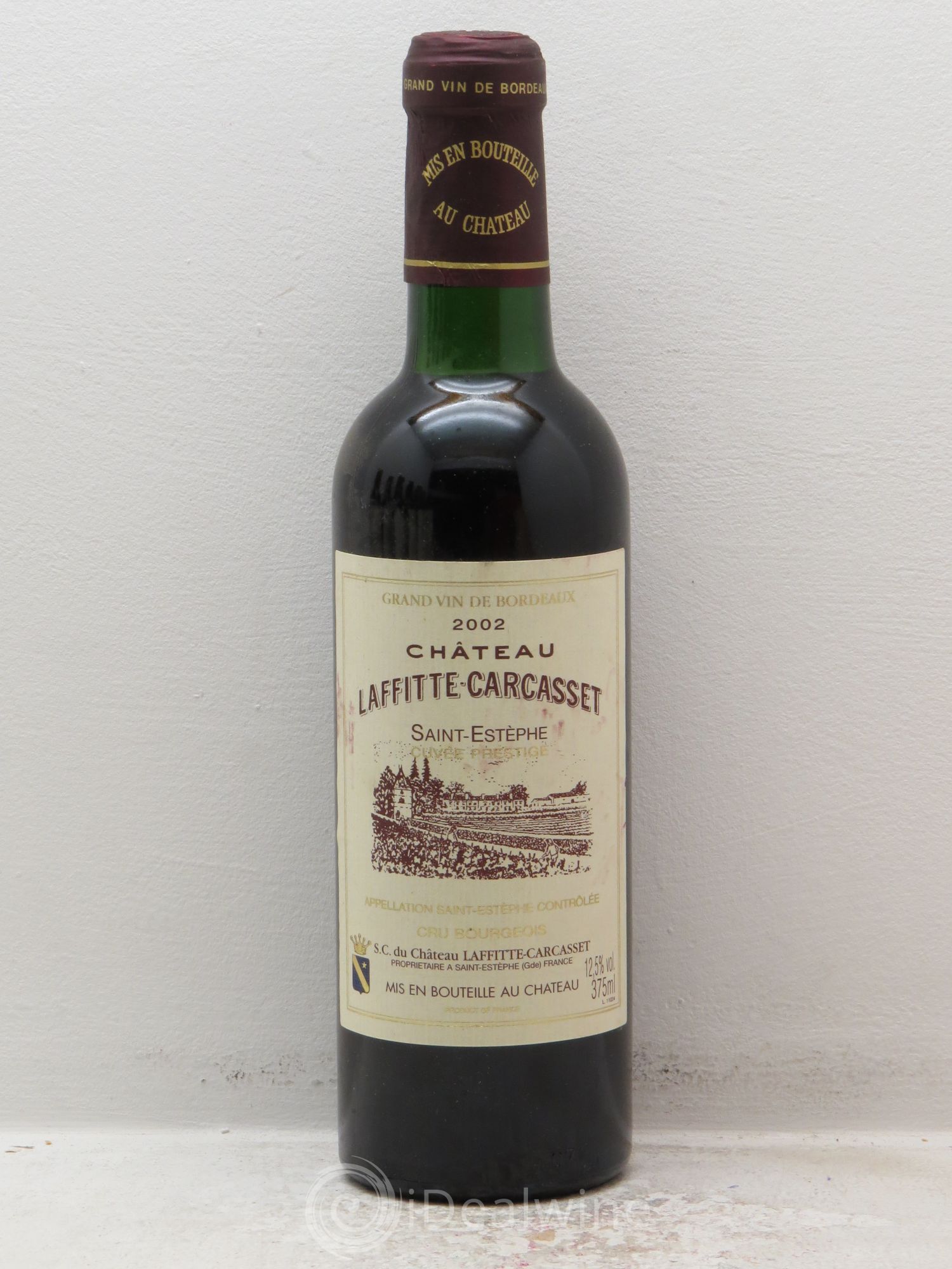 Château Laffitte Carcasset Cru Bourgeois (sans prix de réserve) 2002 - Lot de 1 demi bouteille - 0
