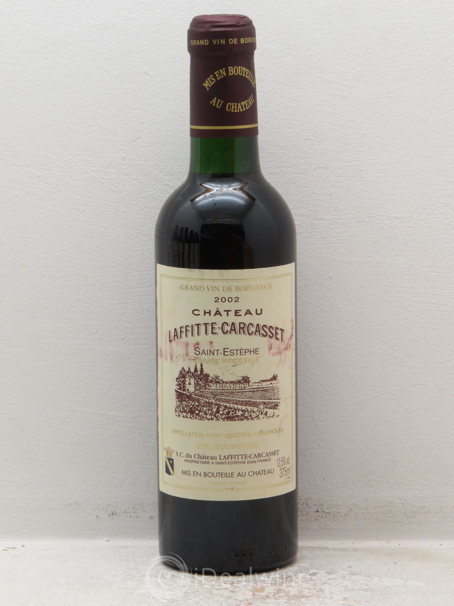 Château Laffitte Carcasset Cru Bourgeois (sans prix de réserve) 2002 - Lot de 1 demi bouteille - 0
