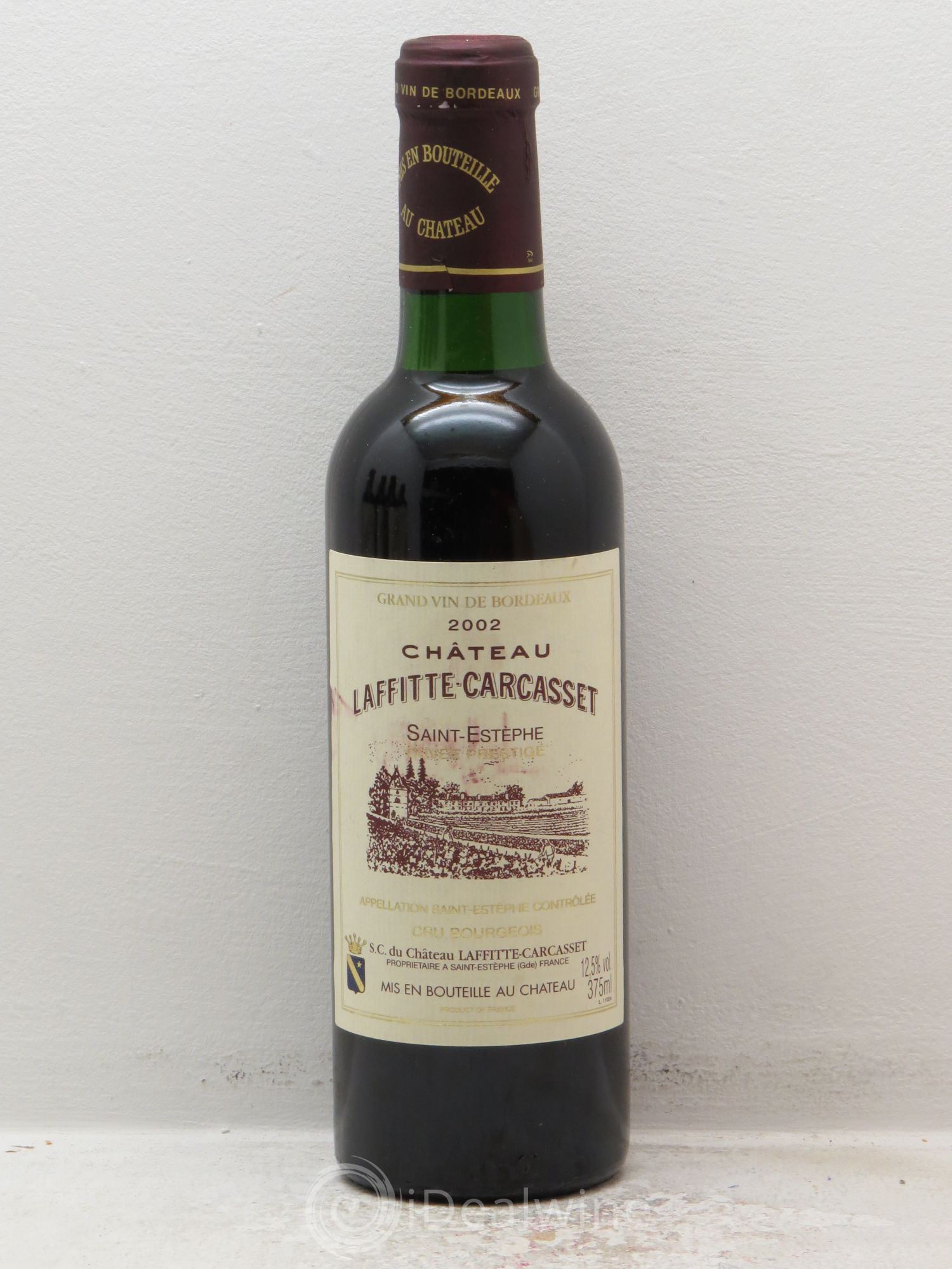 Château Laffitte Carcasset Cru Bourgeois (sans prix de réserve) 2002 - Lot de 1 demi bouteille - 0