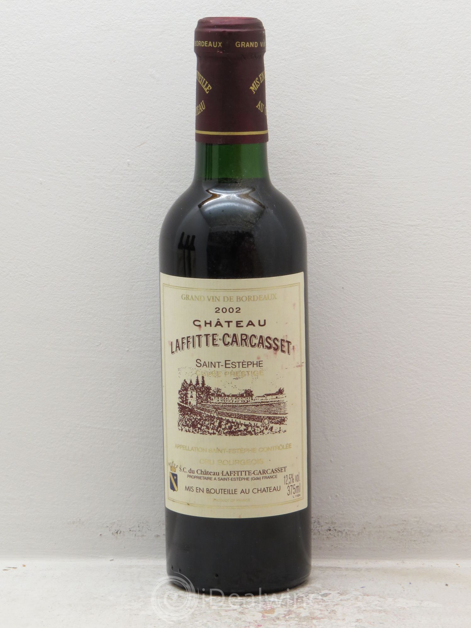 Château Laffitte Carcasset Cru Bourgeois (sans prix de réserve) 2002 - Lot de 1 demi bouteille - 0