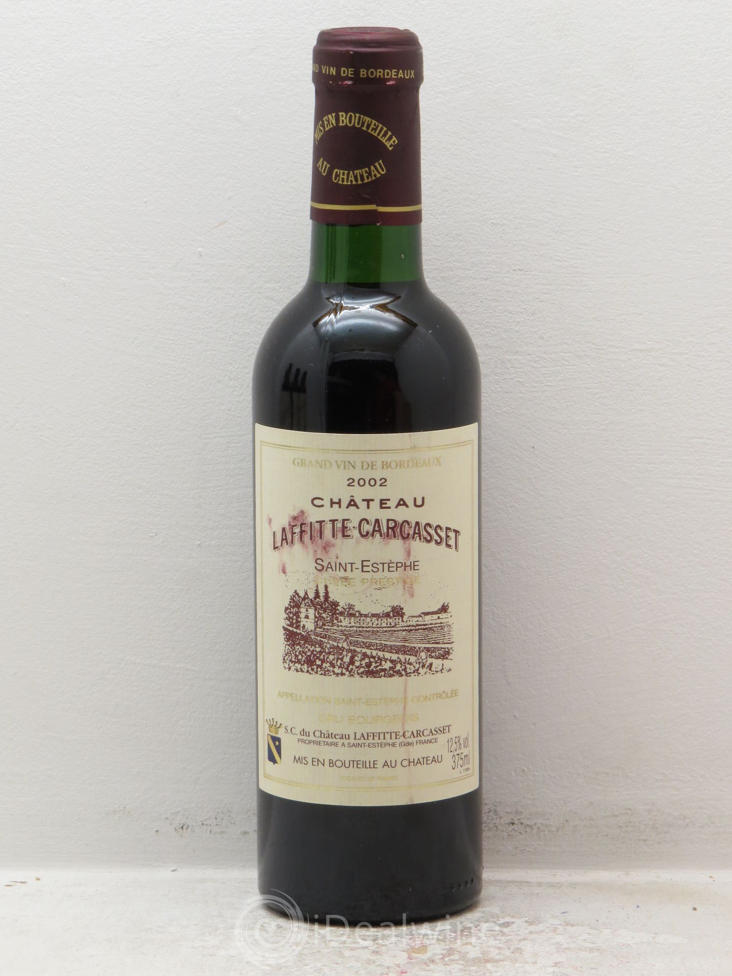Château Laffitte Carcasset Cru Bourgeois (sans prix de réserve) 2002 - Lot de 1 demi bouteille - 0