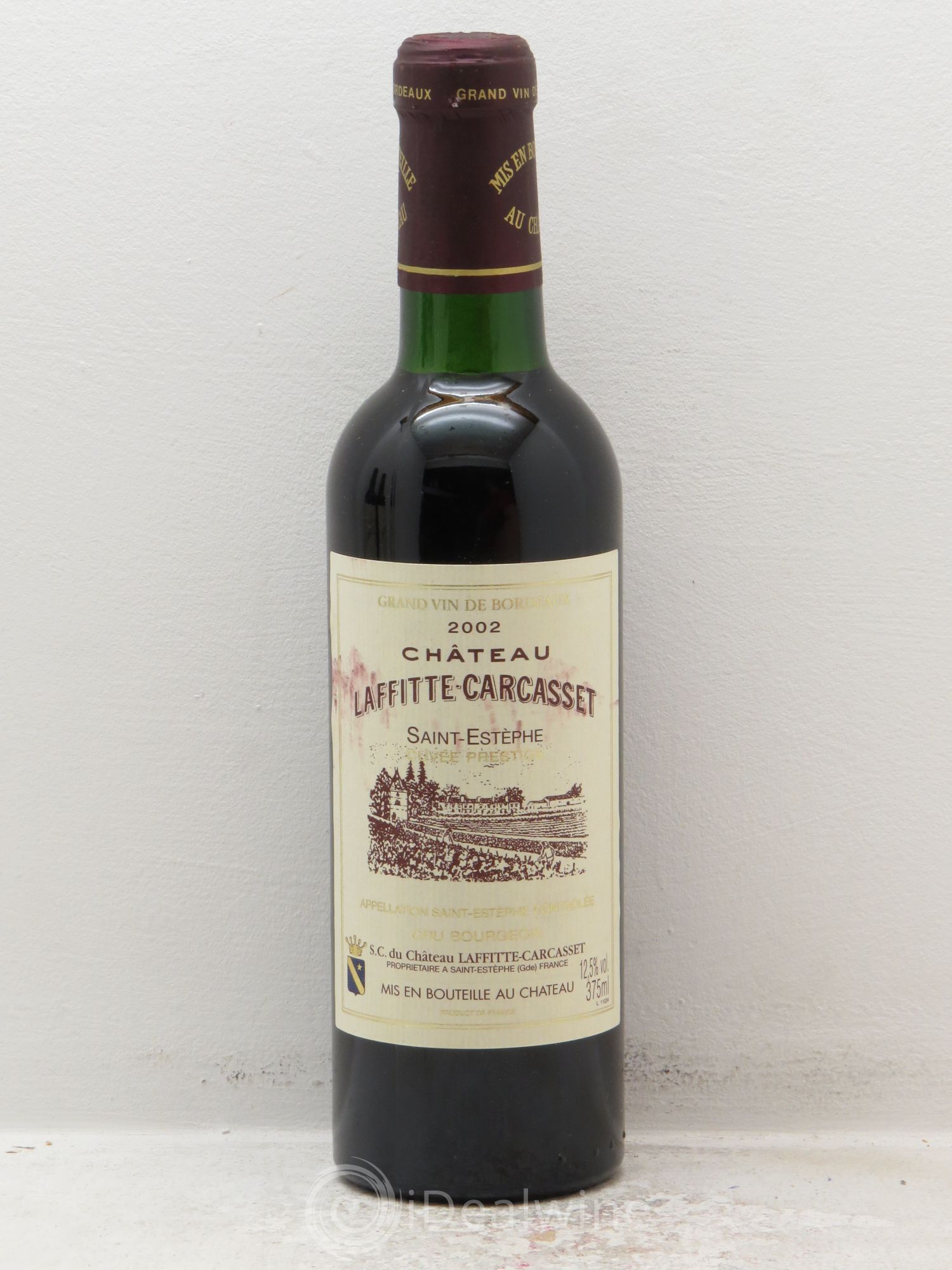 Château Laffitte Carcasset Cru Bourgeois (sans prix de réserve) 2002 - Lot de 1 demi bouteille - 0
