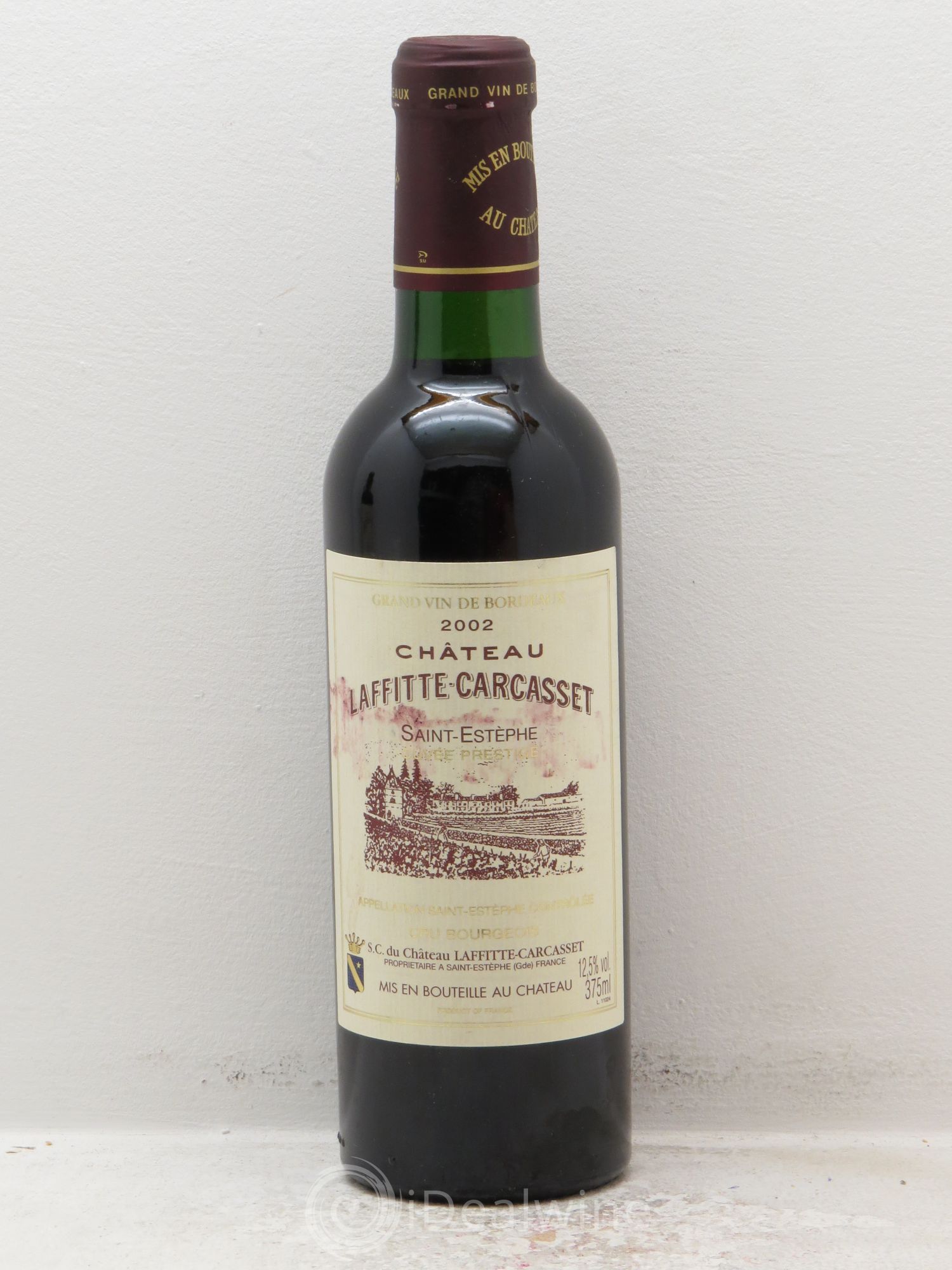 Château Laffitte Carcasset Cru Bourgeois (sans prix de réserve) 2002 - Lot de 1 demi bouteille - 0