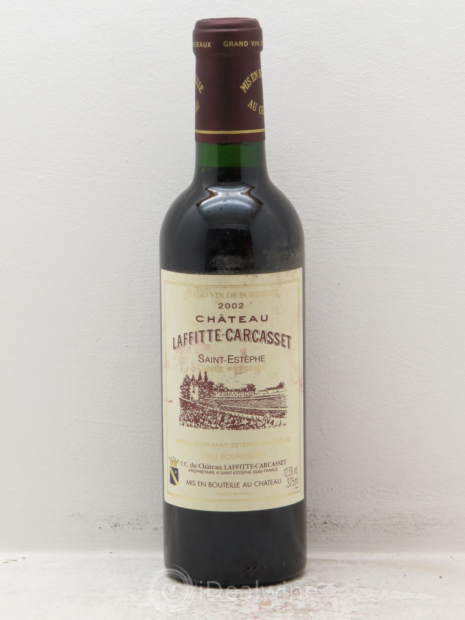 Château Laffitte Carcasset Cru Bourgeois (sans prix de réserve) 2002 - Lot de 1 demi bouteille - 0