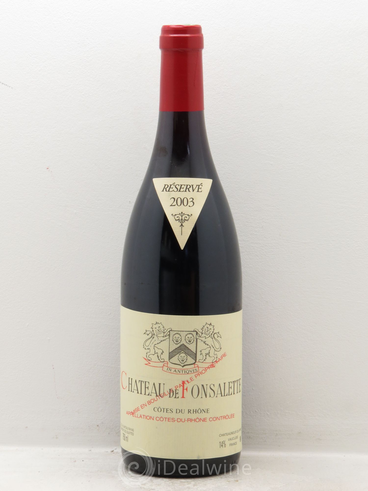 Côtes-du-Rhône Château de Fonsalette Emmanuel Reynaud (sans prix de réserve) 2003 - Lot de 1 bouteille - 0