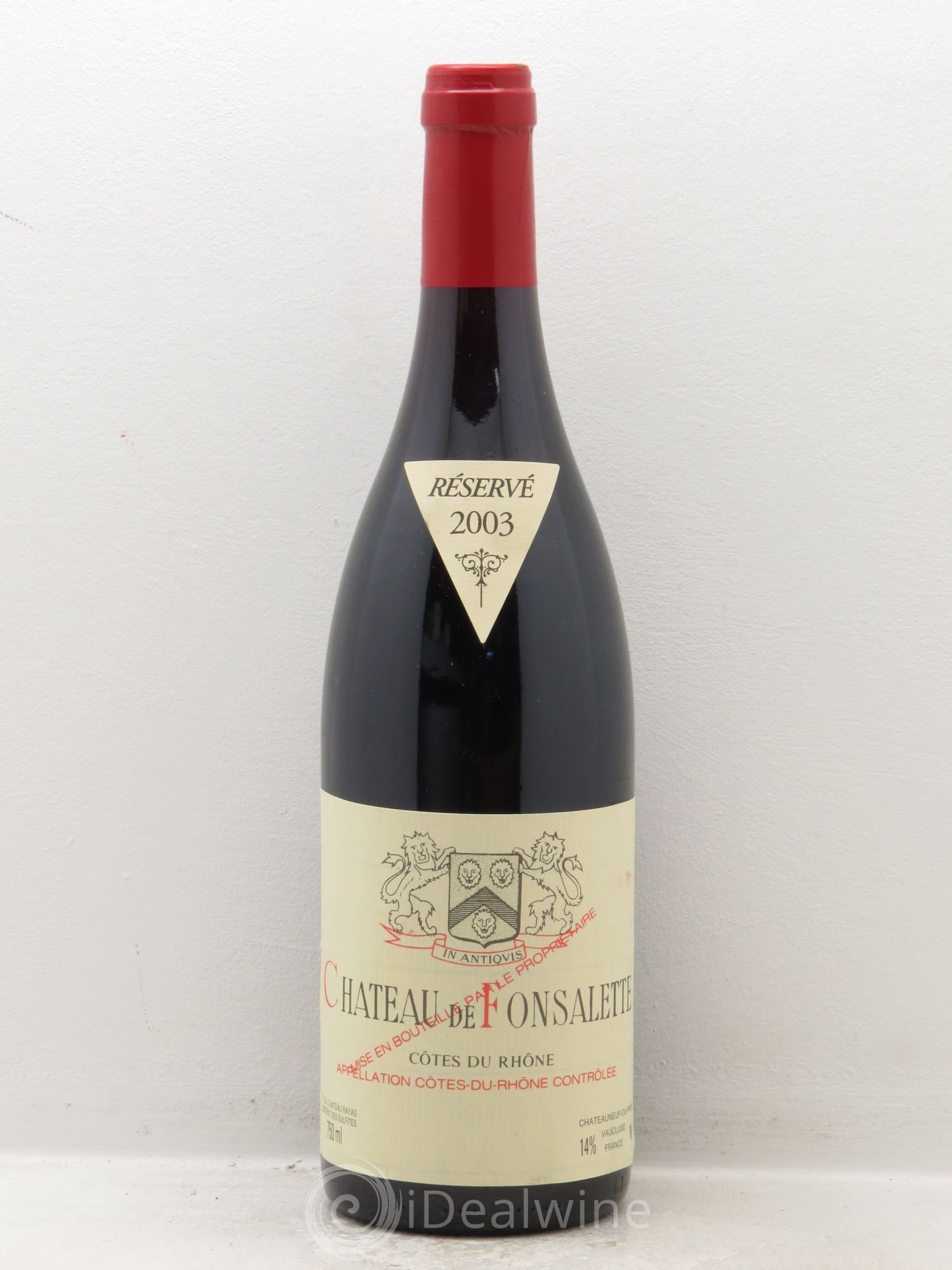Côtes-du-Rhône Château de Fonsalette Emmanuel Reynaud (sans prix de réserve) 2003 - Lot de 1 bouteille - 0