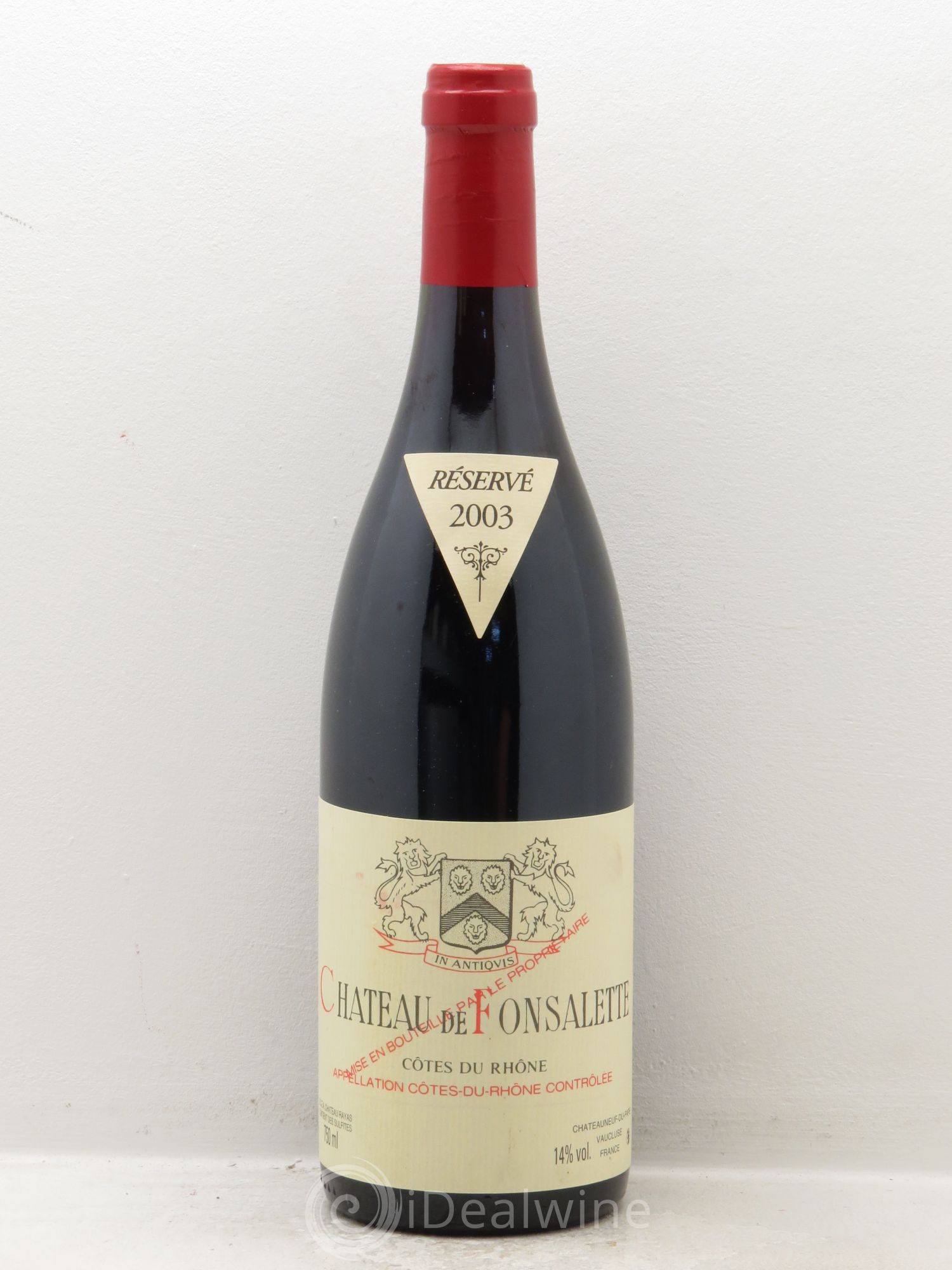 Côtes-du-Rhône Château de Fonsalette Emmanuel Reynaud (sans prix de réserve) 2003 - Lot de 1 bouteille - 0