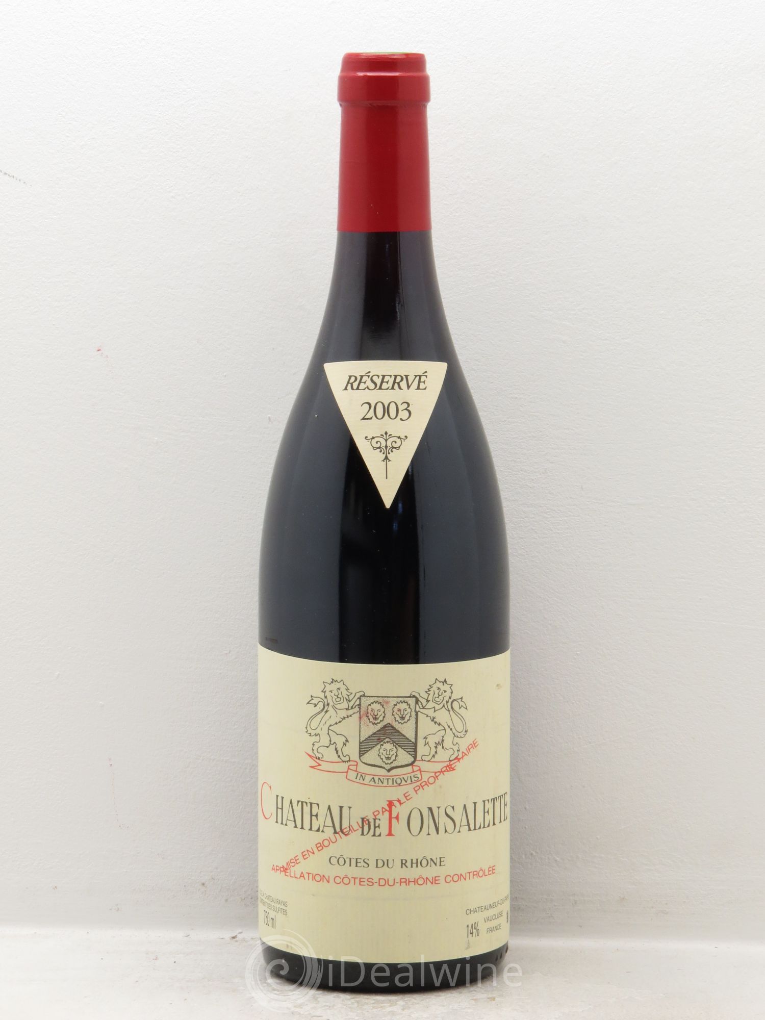 Côtes-du-Rhône Château de Fonsalette Emmanuel Reynaud (sans prix de réserve) 2003 - Lot de 1 bouteille - 0