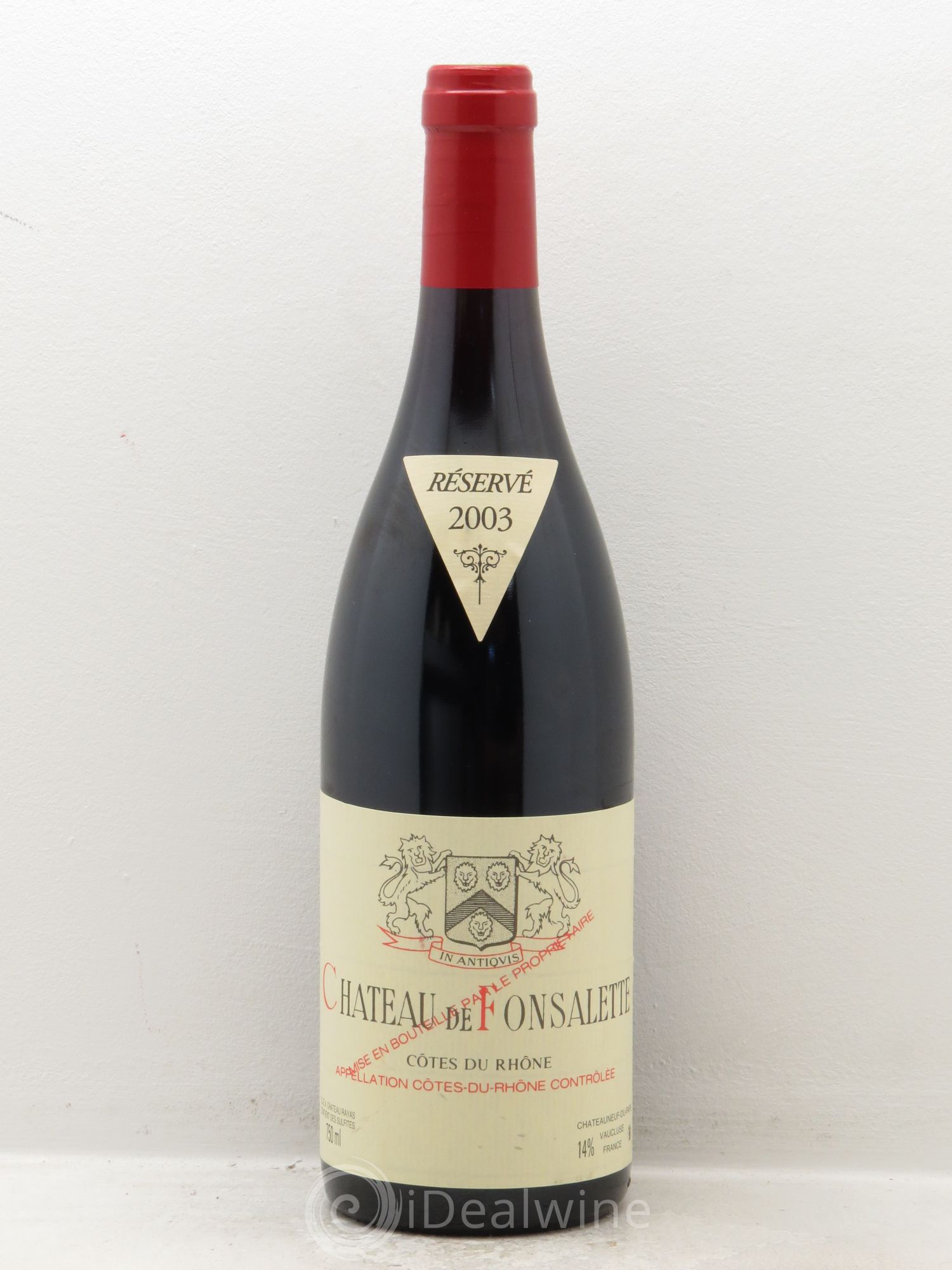 Côtes-du-Rhône Château de Fonsalette Emmanuel Reynaud (sans prix de réserve) 2003 - Lot de 1 bouteille - 0