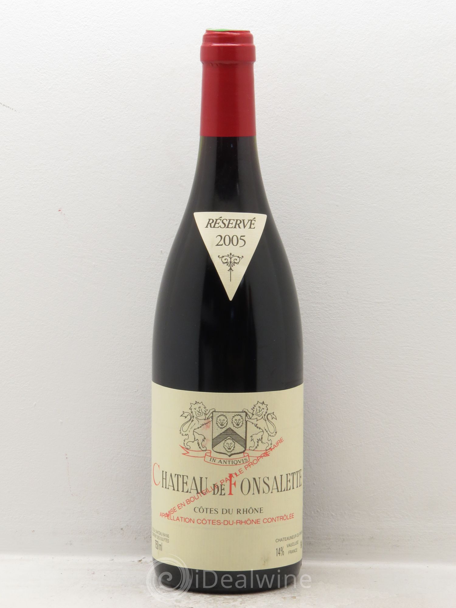 Côtes-du-Rhône Château de Fonsalette Emmanuel Reynaud (senza prezzo di riserva) 2005 - Lotto di 1 bottiglia - 0