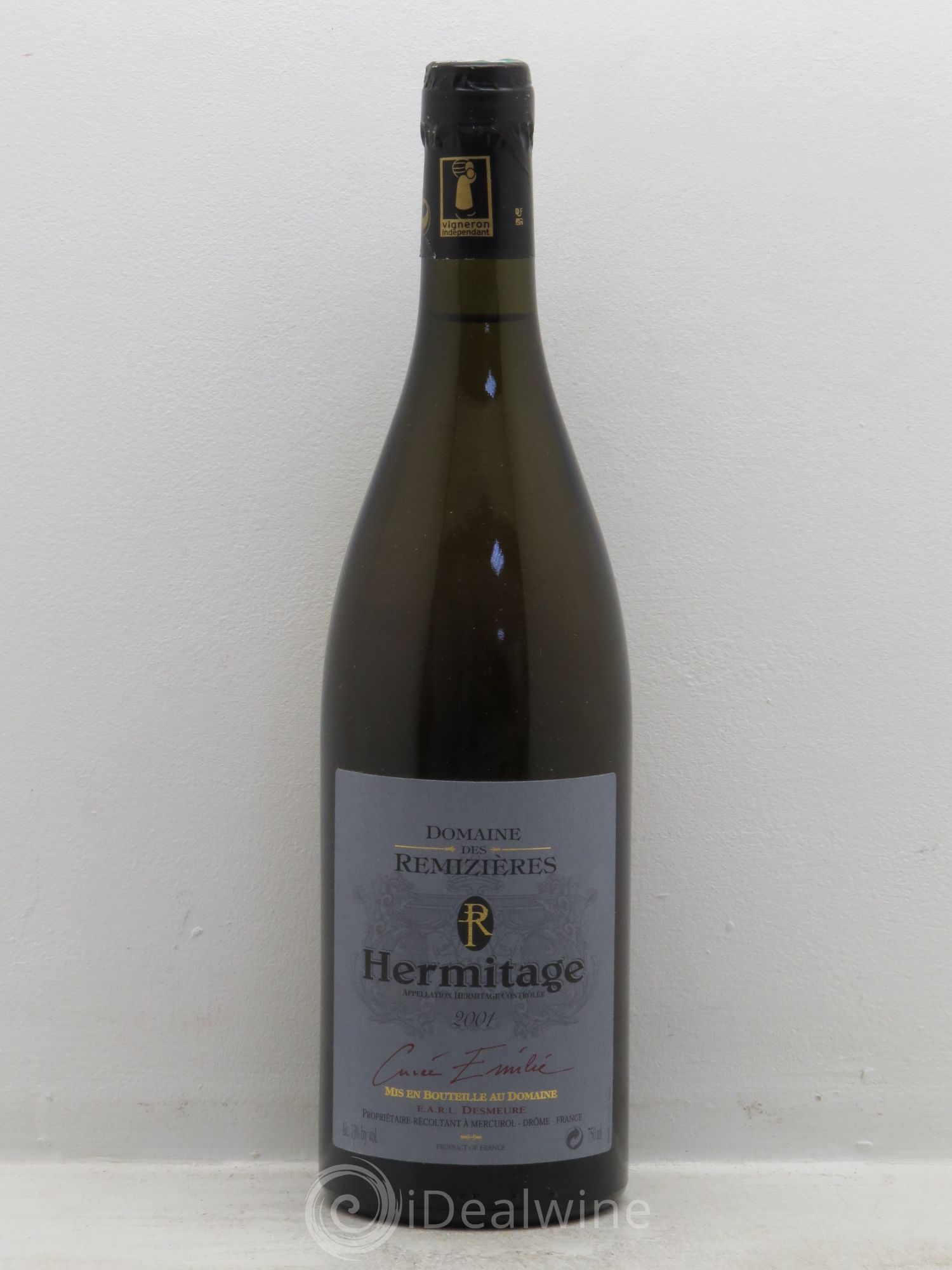 Hermitage Cuvée Emilie Rémizières (Domaine des) (sans prix de réserve) 2001 - Lot de 1 bouteille - 0