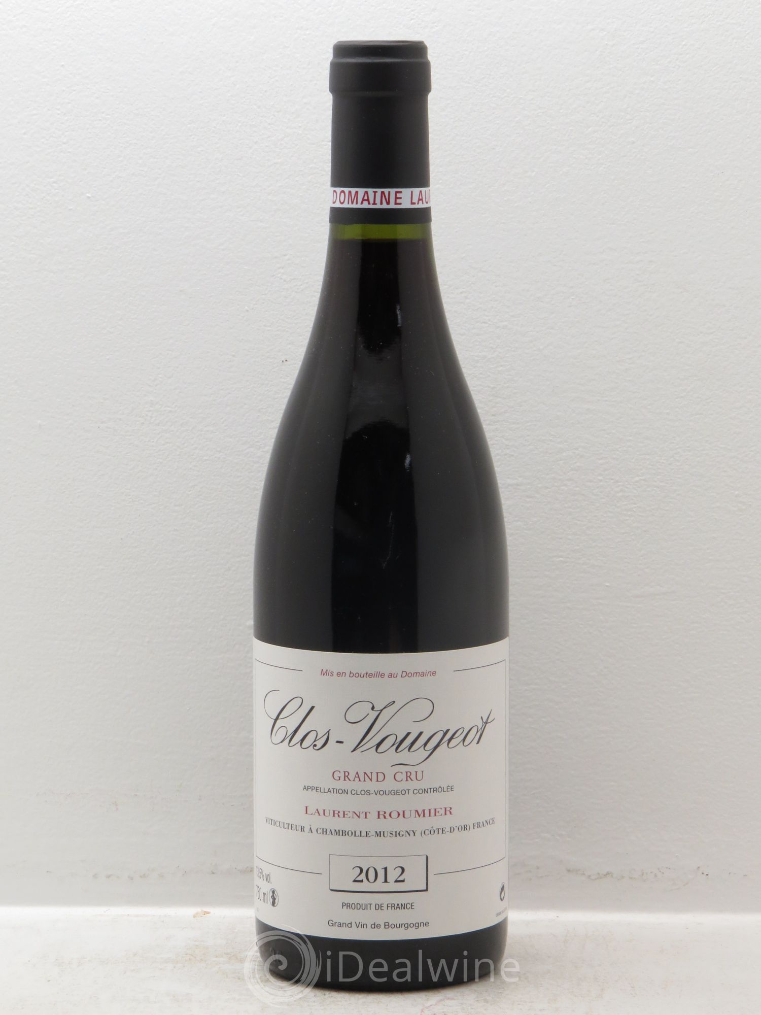 Clos de Vougeot Grand Cru Laurent Roumier (sans prix de réserve) 2012 - Lot de 1 bouteille - 0