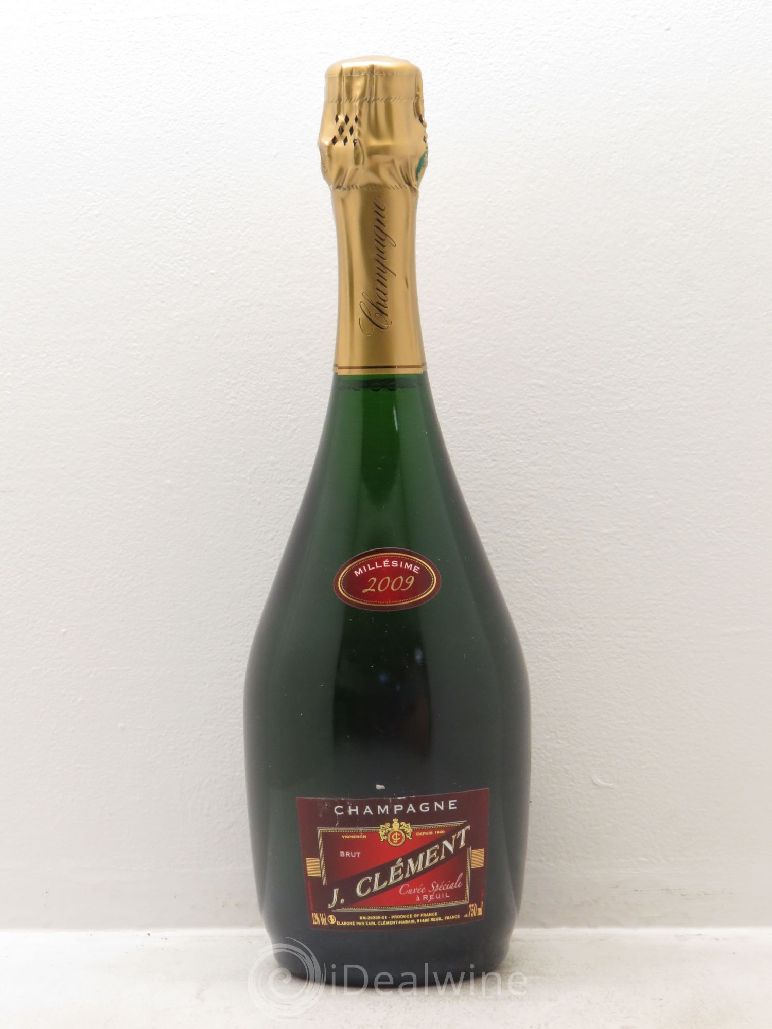 Champagne J.Clément Vieilles Vignes Brut Cuvée Spéciale (sans prix de réserve) 2009 - Posten von 1 Flasche - 0