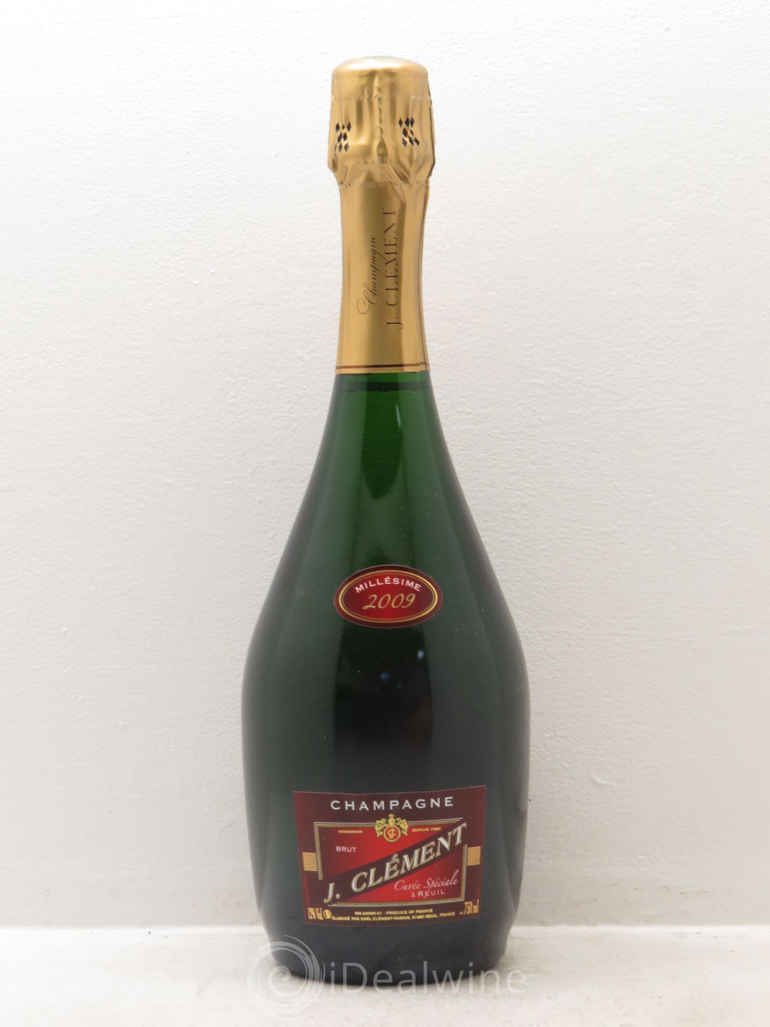 Champagne J.Clément Vieilles Vignes Brut Cuvée Spéciale (sans prix de réserve) 2009 - Posten von 1 Flasche - 0