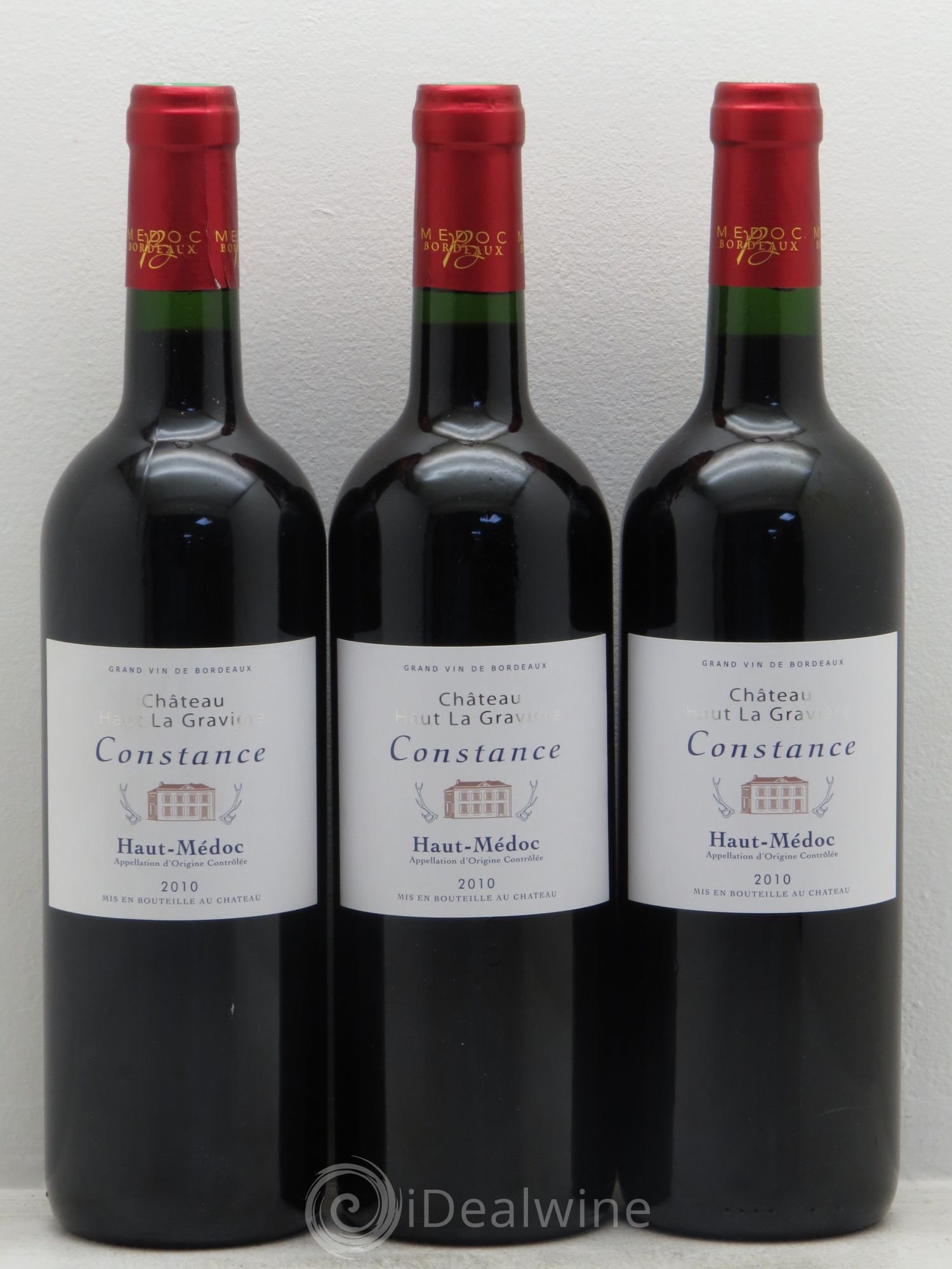 Haut Médoc Château Haut La Gravière (sans prix de réserve) 2010 - Posten von 3 Flaschen - 0