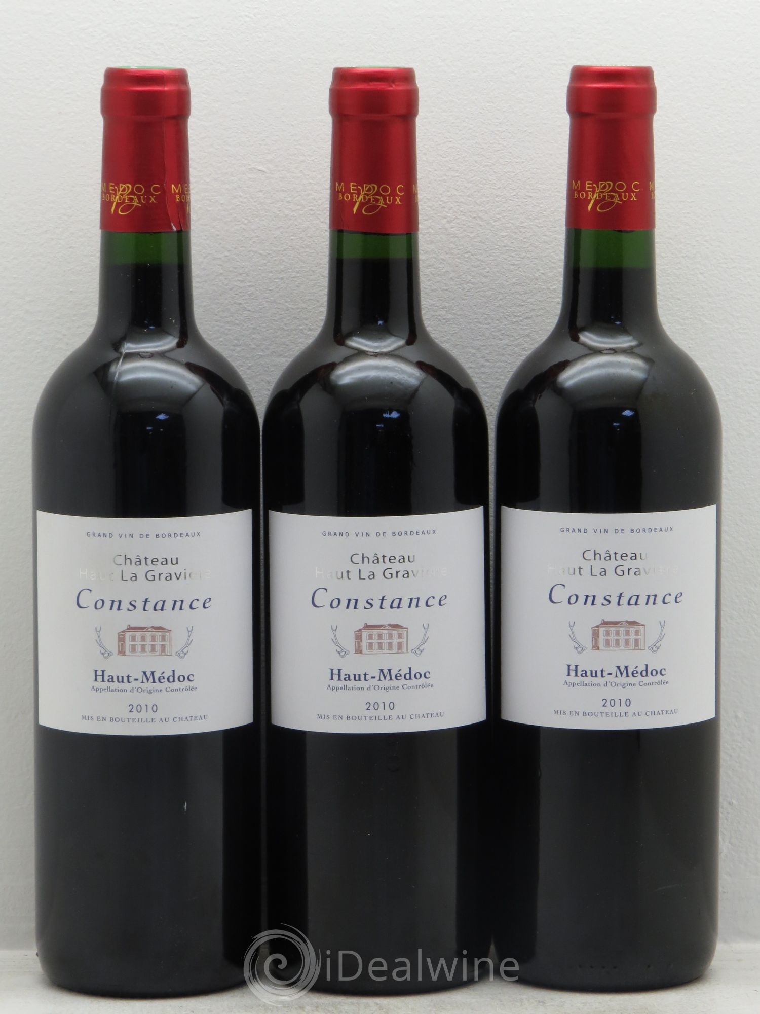 Haut Médoc Château Haut La Gravière (sans prix de réserve) 2010 - Posten von 3 Flaschen - 0