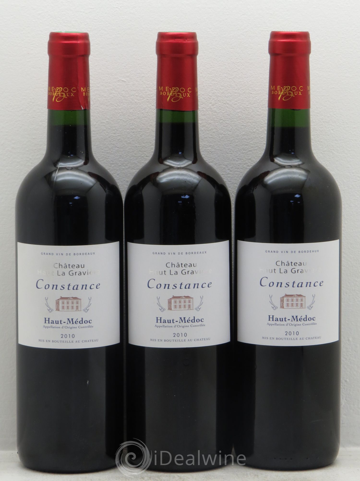 Haut Médoc Château Haut La Gravière (sans prix de réserve) 2010 - Posten von 3 Flaschen - 0