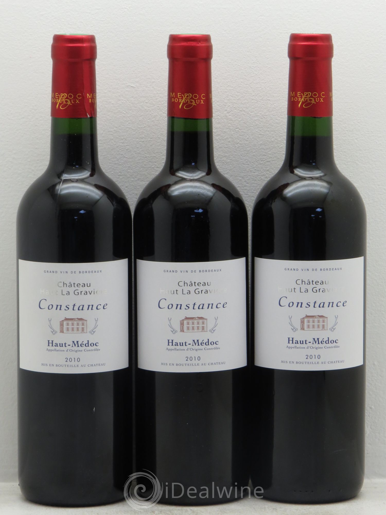 Haut Médoc Château Haut La Gravière (sans prix de réserve) 2010 - Posten von 3 Flaschen - 0