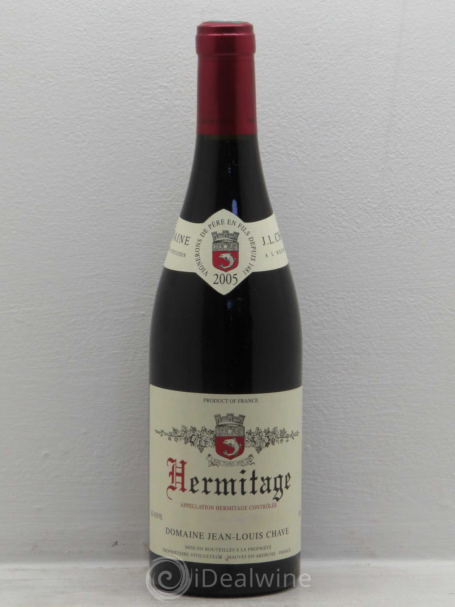 Hermitage Jean-Louis Chave (sans prix de réserve) 2005 - Lot de 1 bouteille - 0