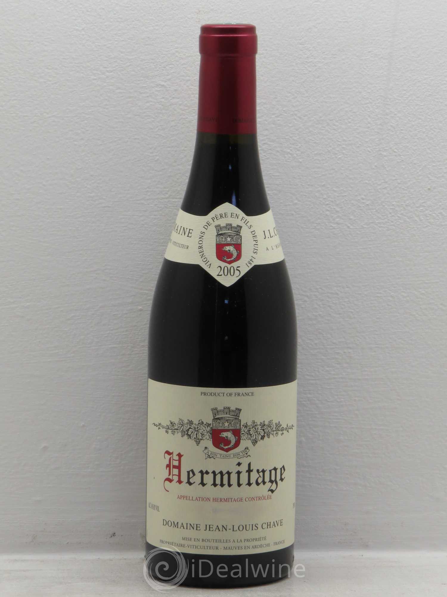Hermitage Jean-Louis Chave (sans prix de réserve) 2005 - Lot de 1 bouteille - 0