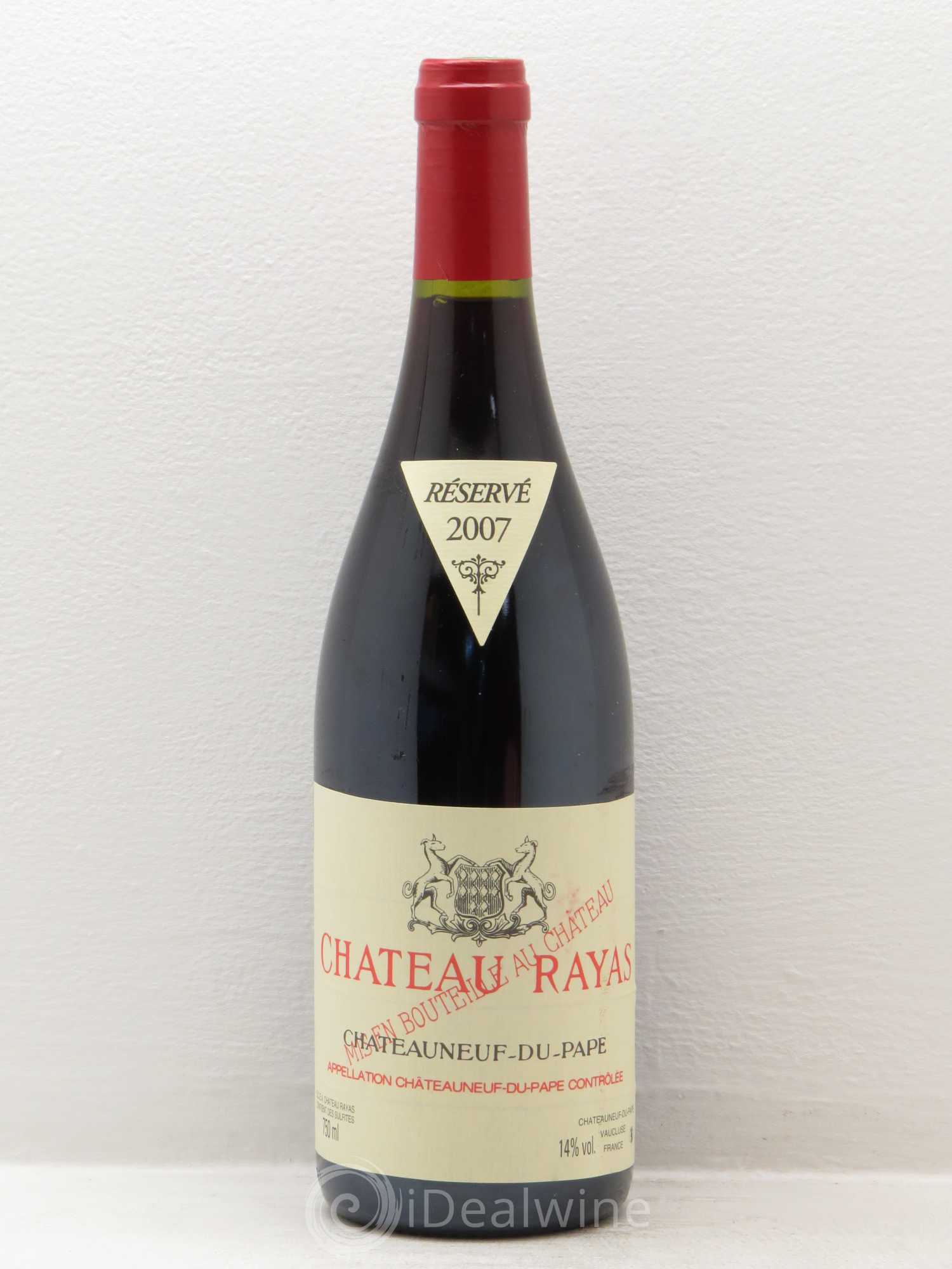 Châteauneuf-du-Pape Château Rayas Emmanuel Reynaud 2007 - Lot de 1 bouteille - 0