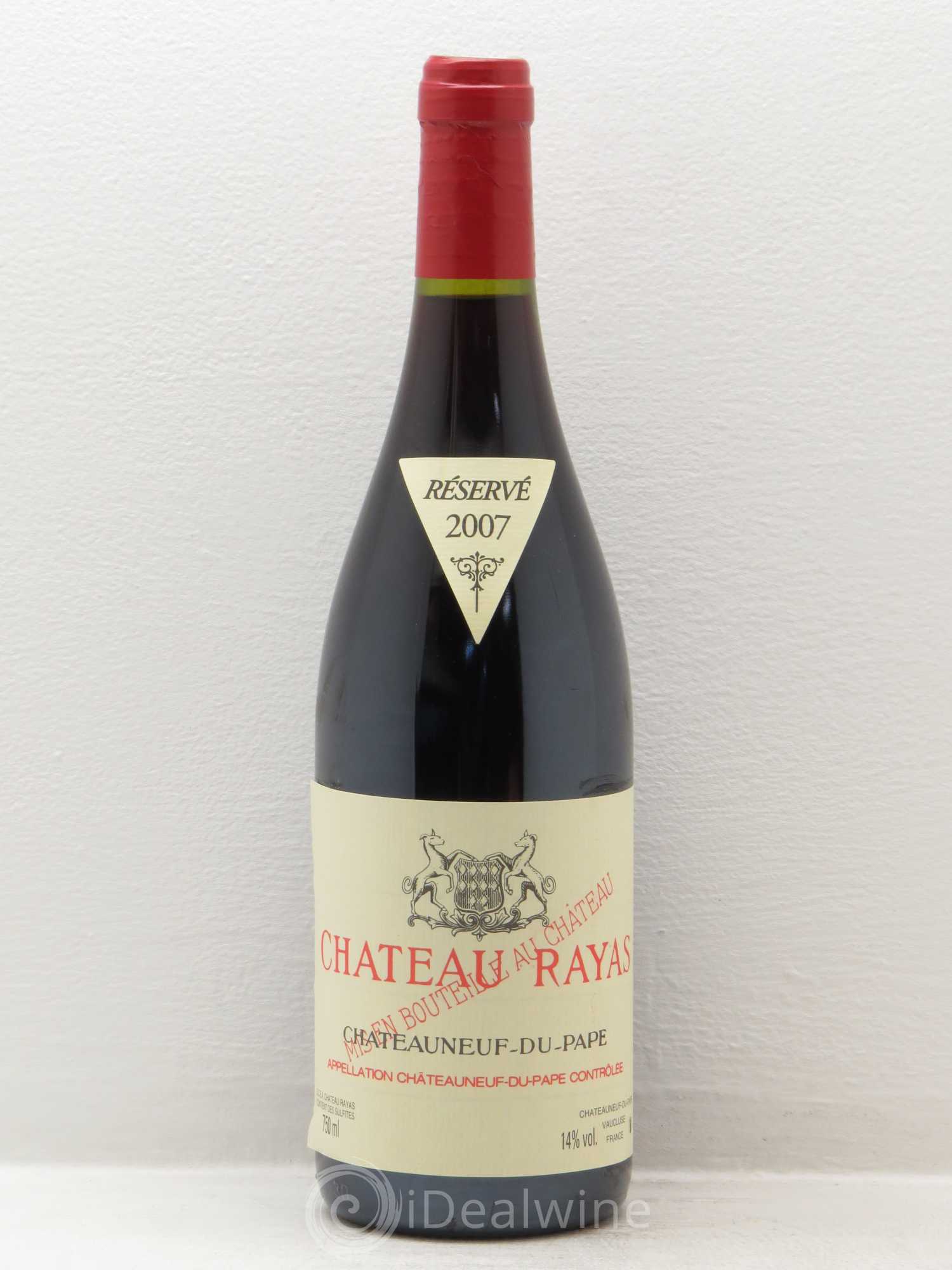 Châteauneuf-du-Pape Château Rayas Emmanuel Reynaud 2007 - Lot de 1 bouteille - 0
