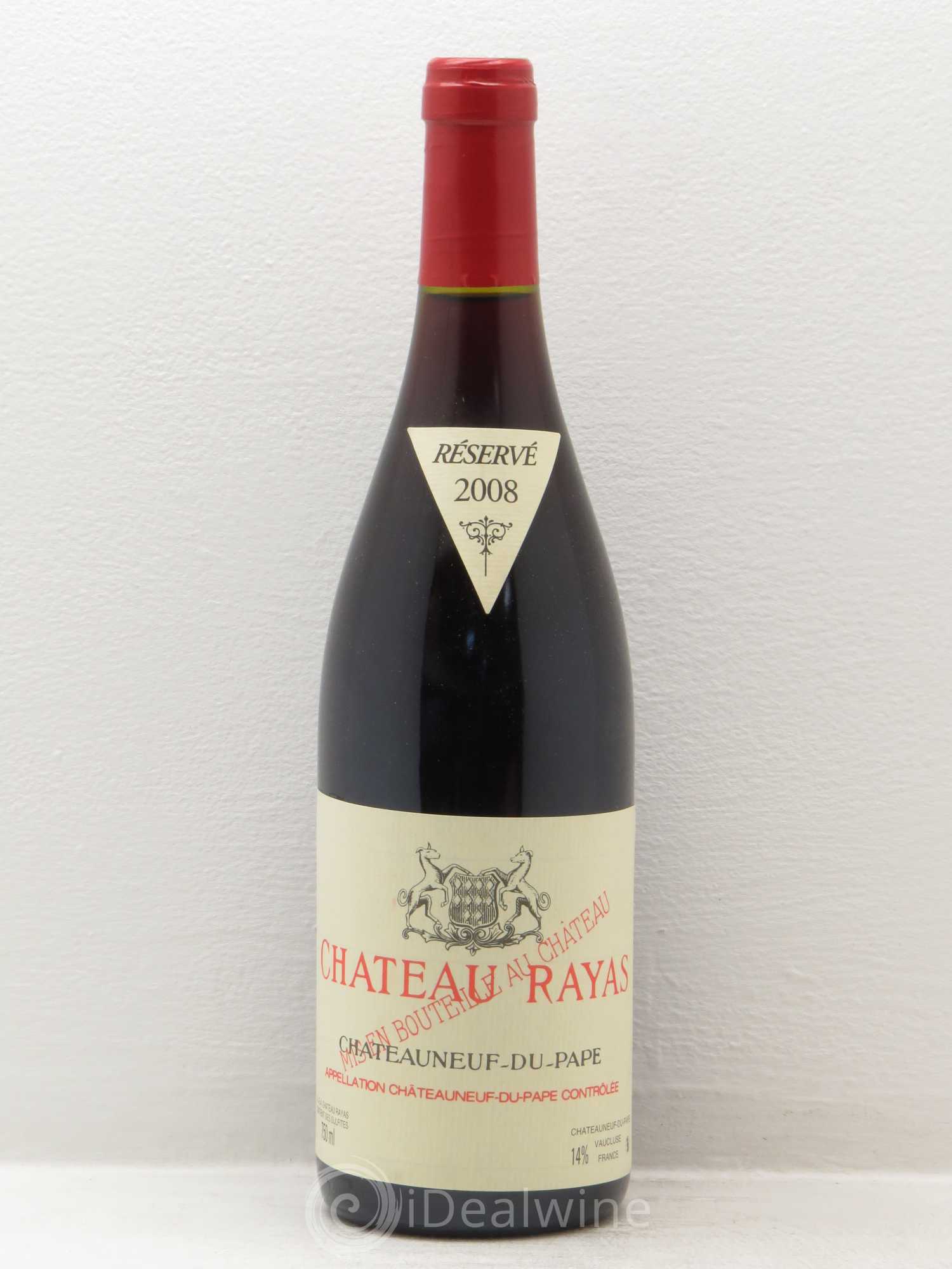 Châteauneuf-du-Pape Château Rayas Emmanuel Reynaud 2008 - Lot de 1 bouteille - 0