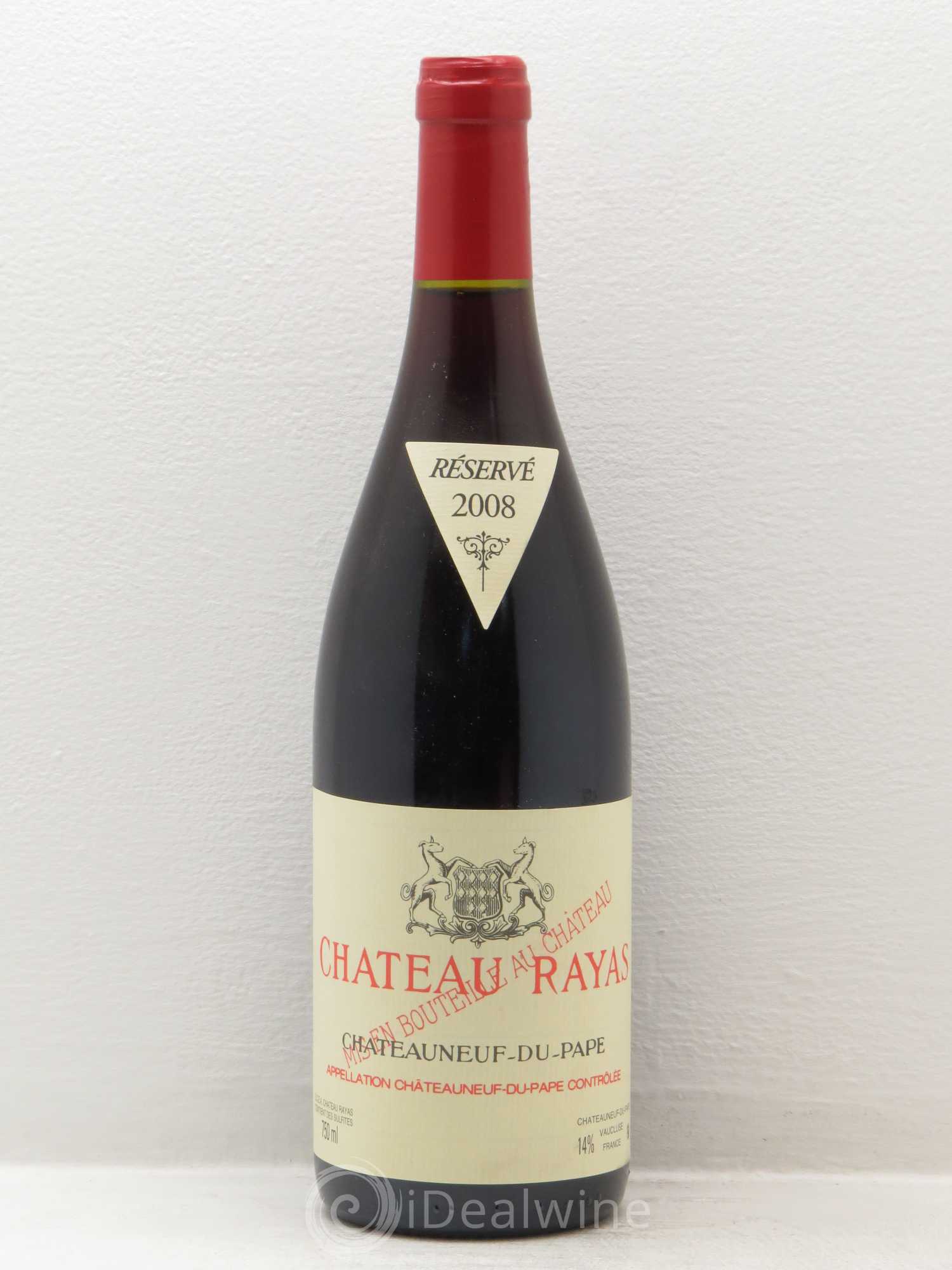 Châteauneuf-du-Pape Château Rayas Emmanuel Reynaud 2008 - Lot de 1 bouteille - 0