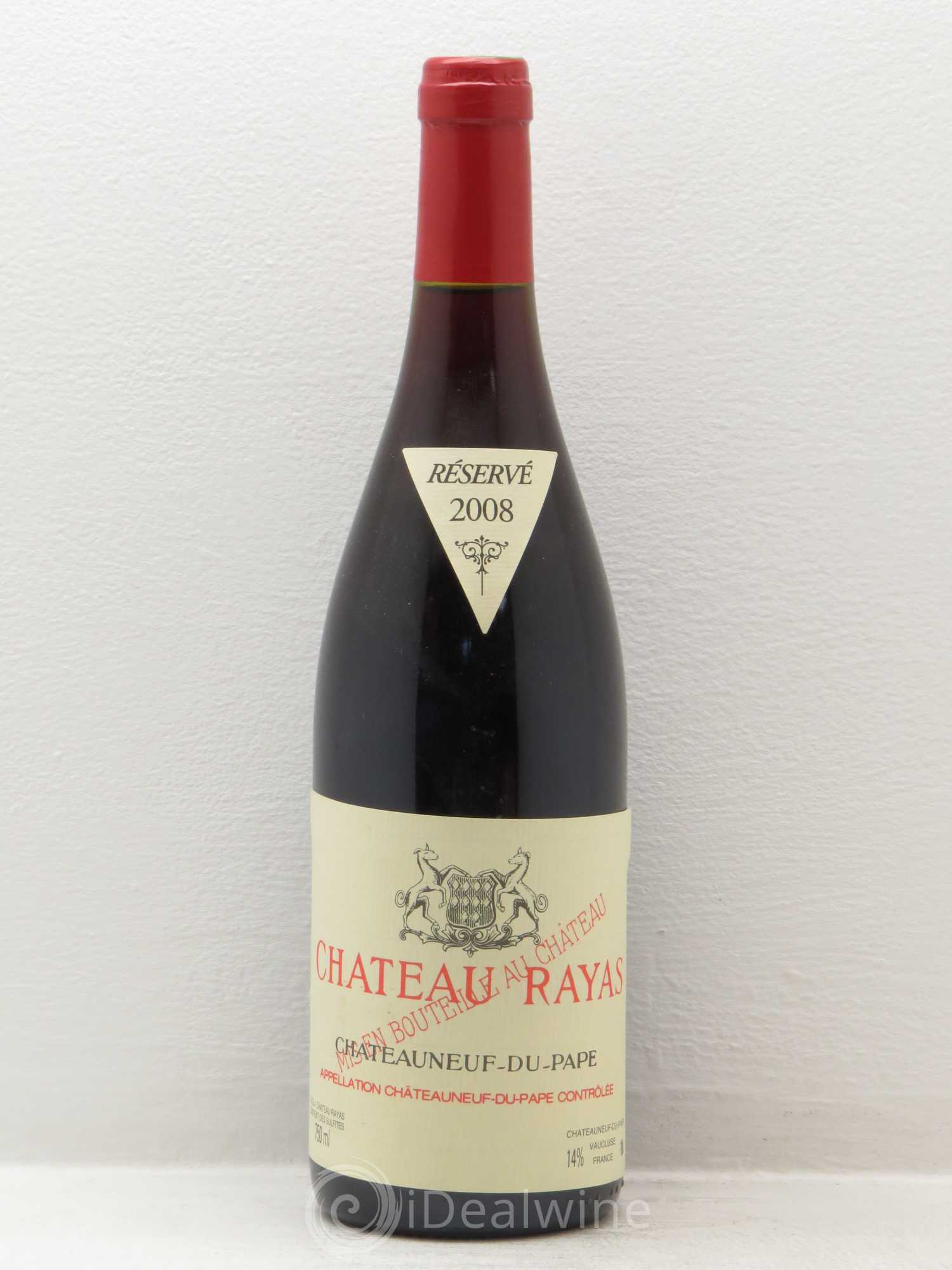 Châteauneuf-du-Pape Château Rayas Emmanuel Reynaud 2008 - Lot de 1 bouteille - 0