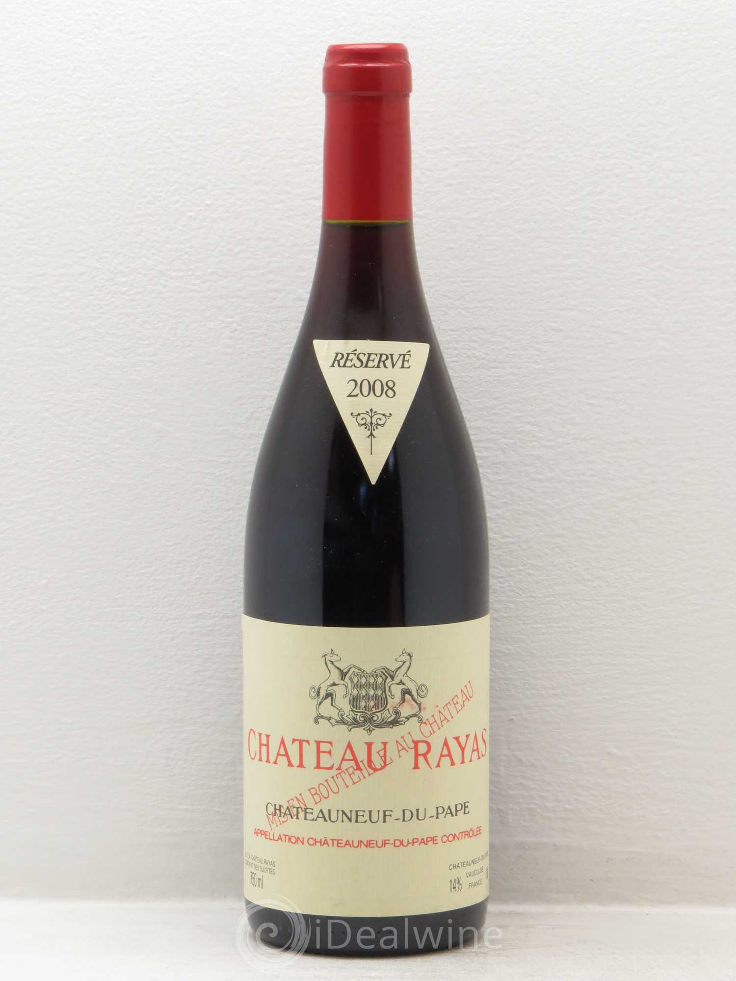 Châteauneuf-du-Pape Château Rayas Emmanuel Reynaud 2008 - Lot de 1 bouteille - 0