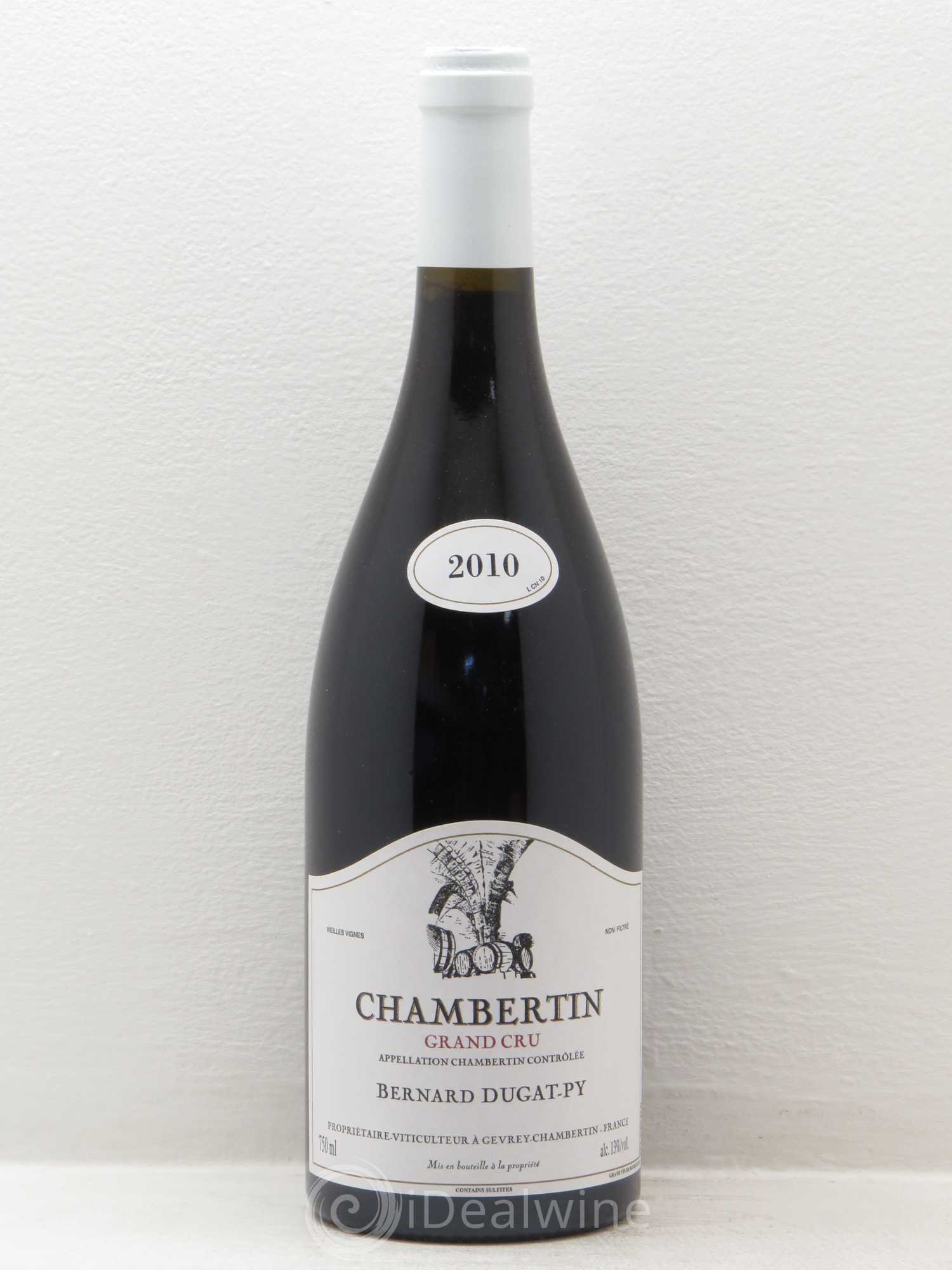 Chambertin Grand Cru Vieilles Vignes Dugat-Py 2010 - Lot de 1 bouteille - 0