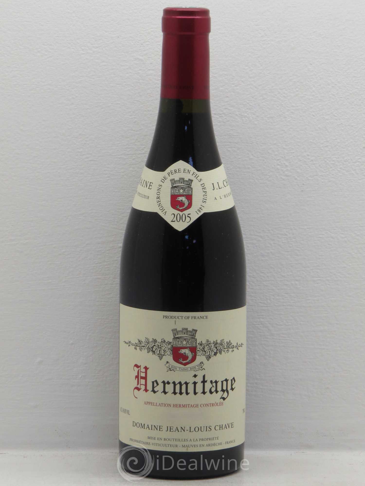 Hermitage Jean-Louis Chave (sans prix de réserve) 2005 - Lot de 1 bouteille - 0