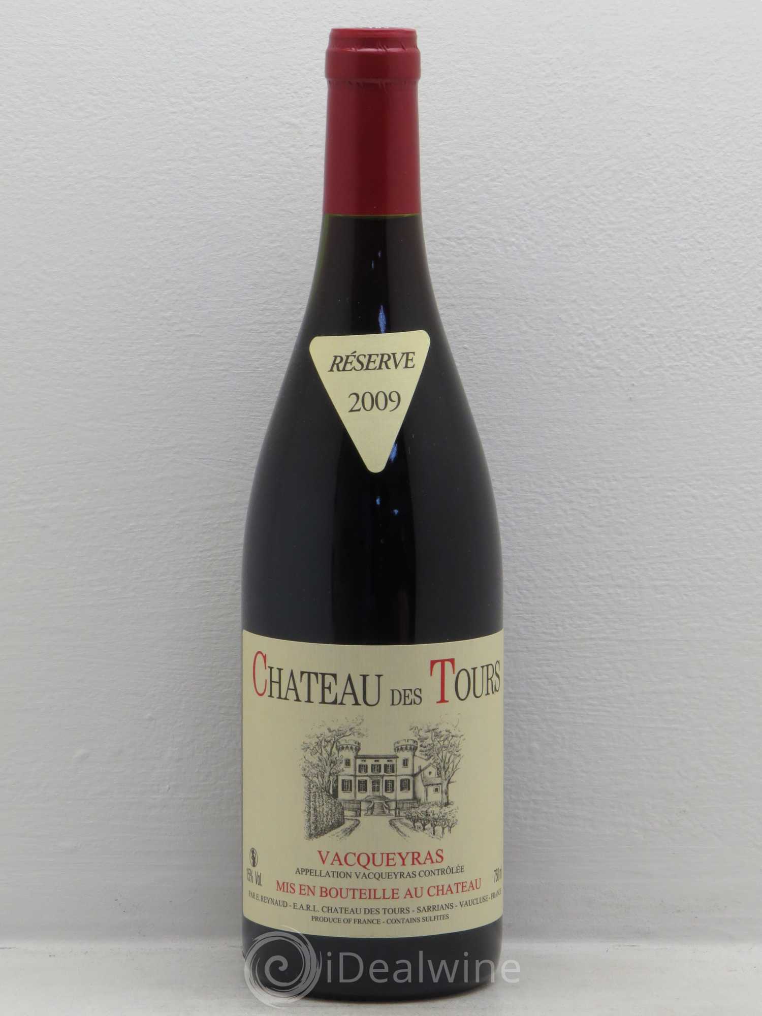 Vacqueyras Château des Tours Emmanuel Reynaud (sans prix de réserve) 2009 - Lot de 1 bouteille - 0