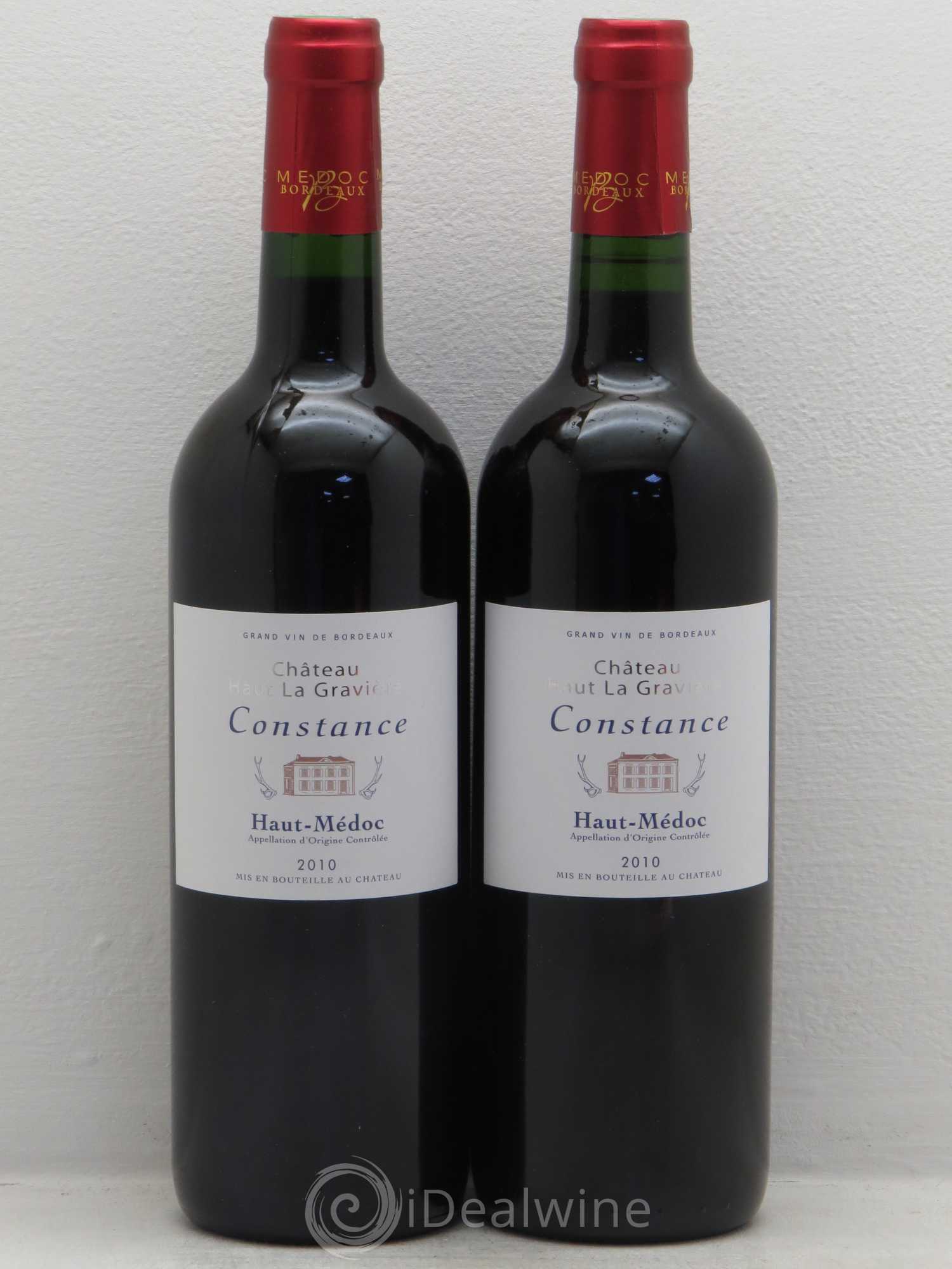Haut Médoc Château Haut La Gravière Cuvée Constance (sans prix de réserve) 2010 - Posten von 2 Flaschen - 0