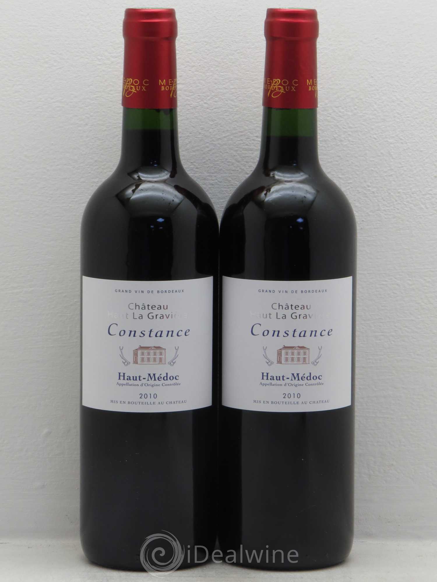 Haut Médoc Château Haut La Gravière Cuvée Constance (sans prix de réserve) 2010 - Posten von 2 Flaschen - 0