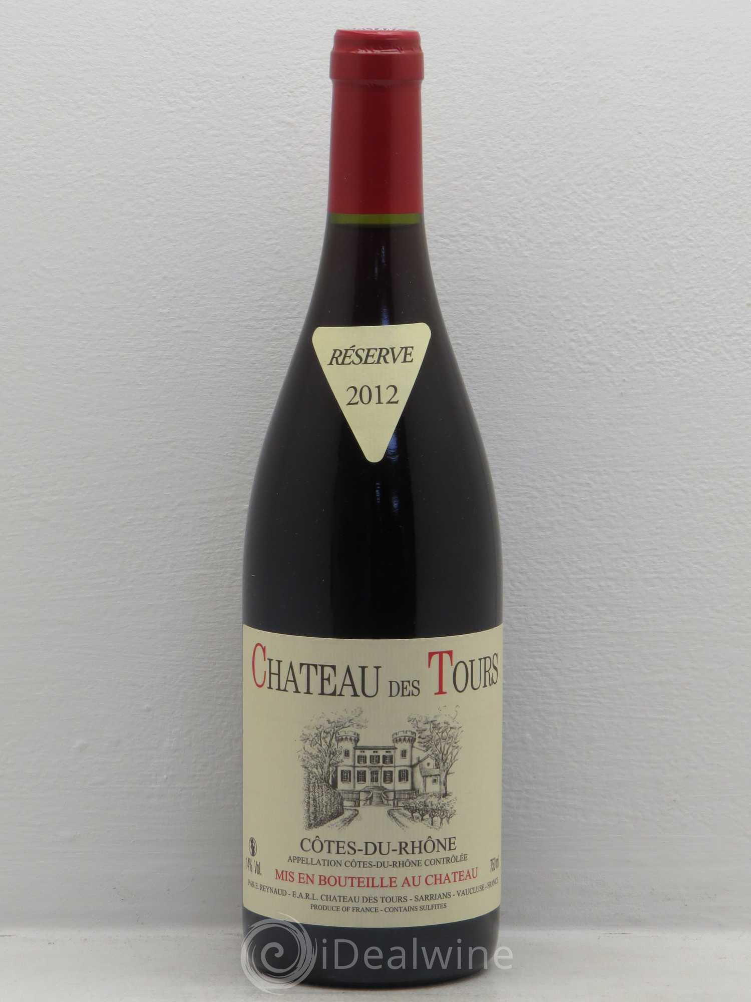 Côtes-du-Rhône Château des Tours Emmanuel Reynaud (sans prix de réserve) 2012 - Lot de 1 bouteille - 0