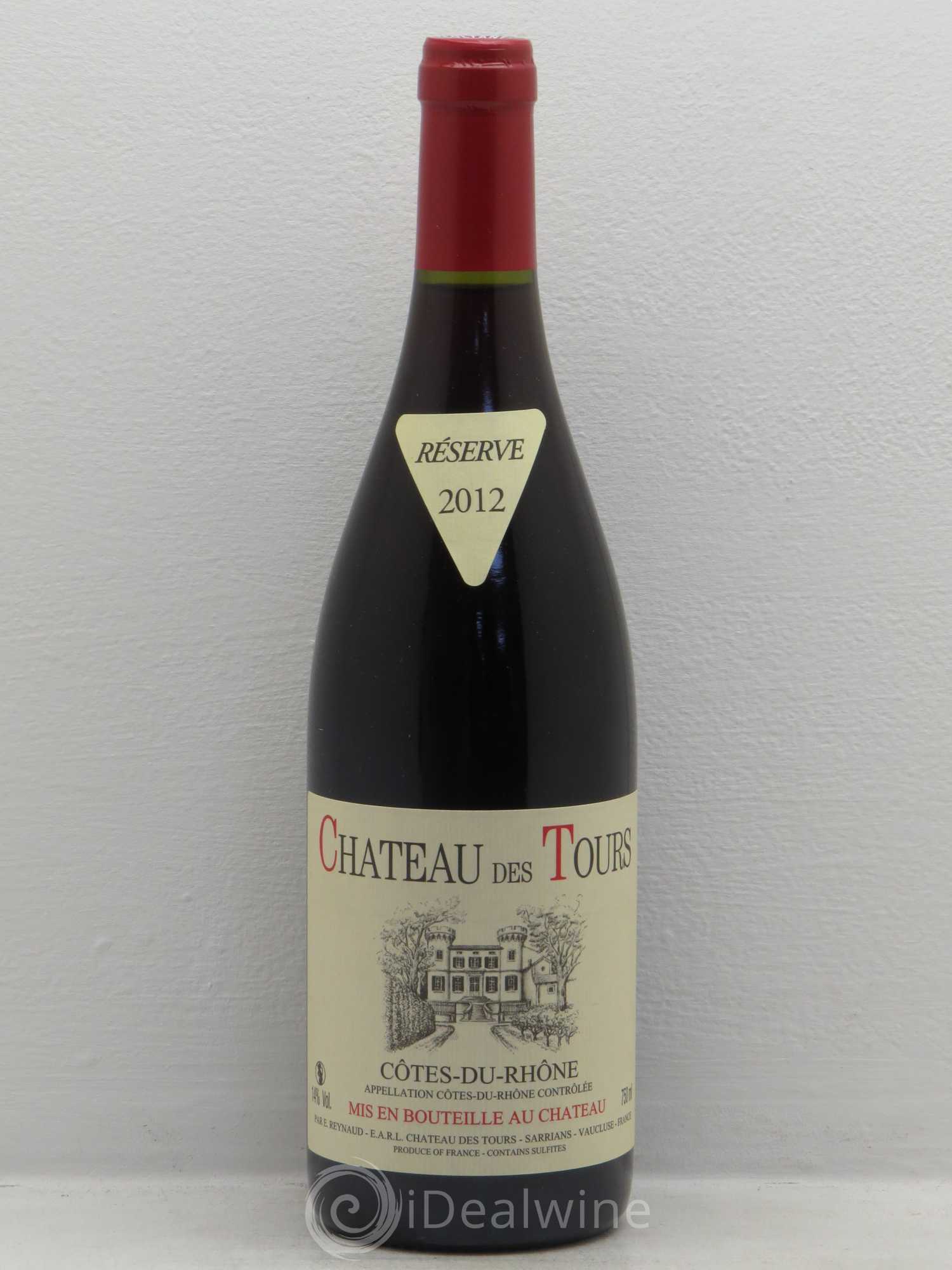 Côtes-du-Rhône Château des Tours Emmanuel Reynaud (sans prix de réserve) 2012 - Lot de 1 bouteille - 0