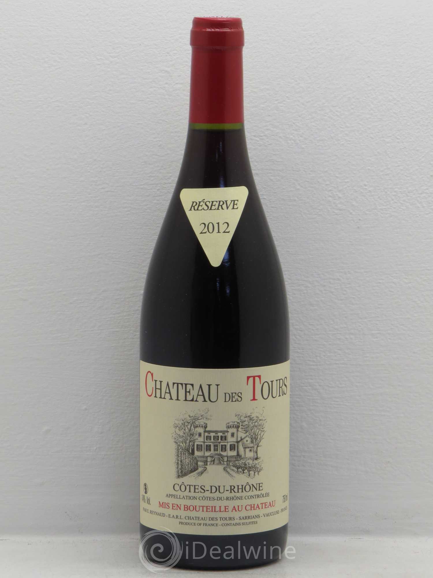 Côtes-du-Rhône Château des Tours Emmanuel Reynaud (sans prix de réserve) 2012 - Lot de 1 bouteille - 0
