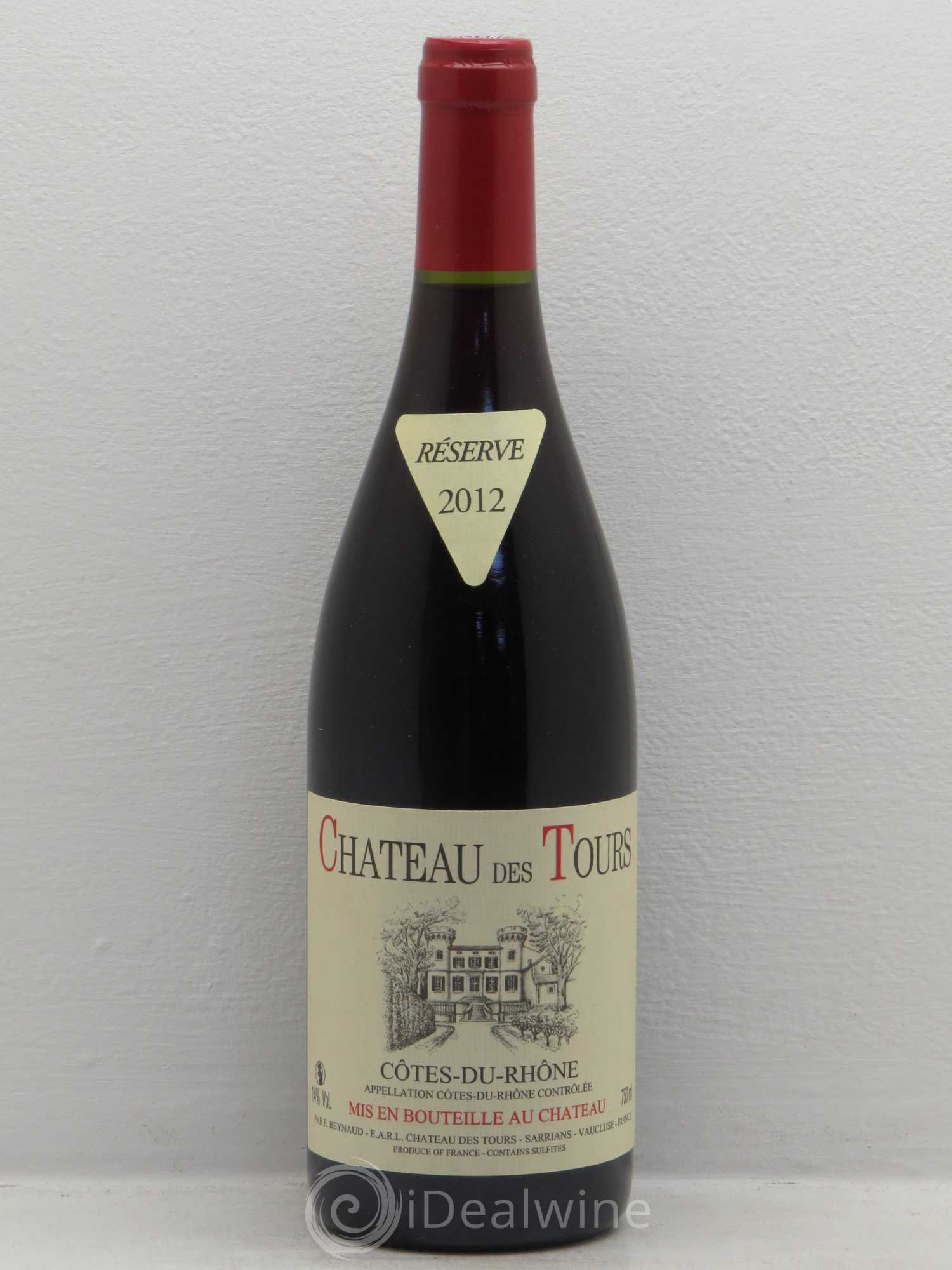 Côtes-du-Rhône Château des Tours Emmanuel Reynaud (sans prix de réserve) 2012 - Lot de 1 bouteille - 0