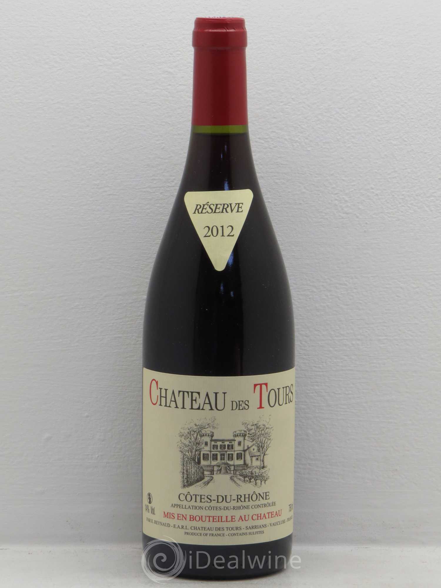 Côtes-du-Rhône Château des Tours Emmanuel Reynaud (sans prix de réserve) 2012 - Lot de 1 bouteille - 0