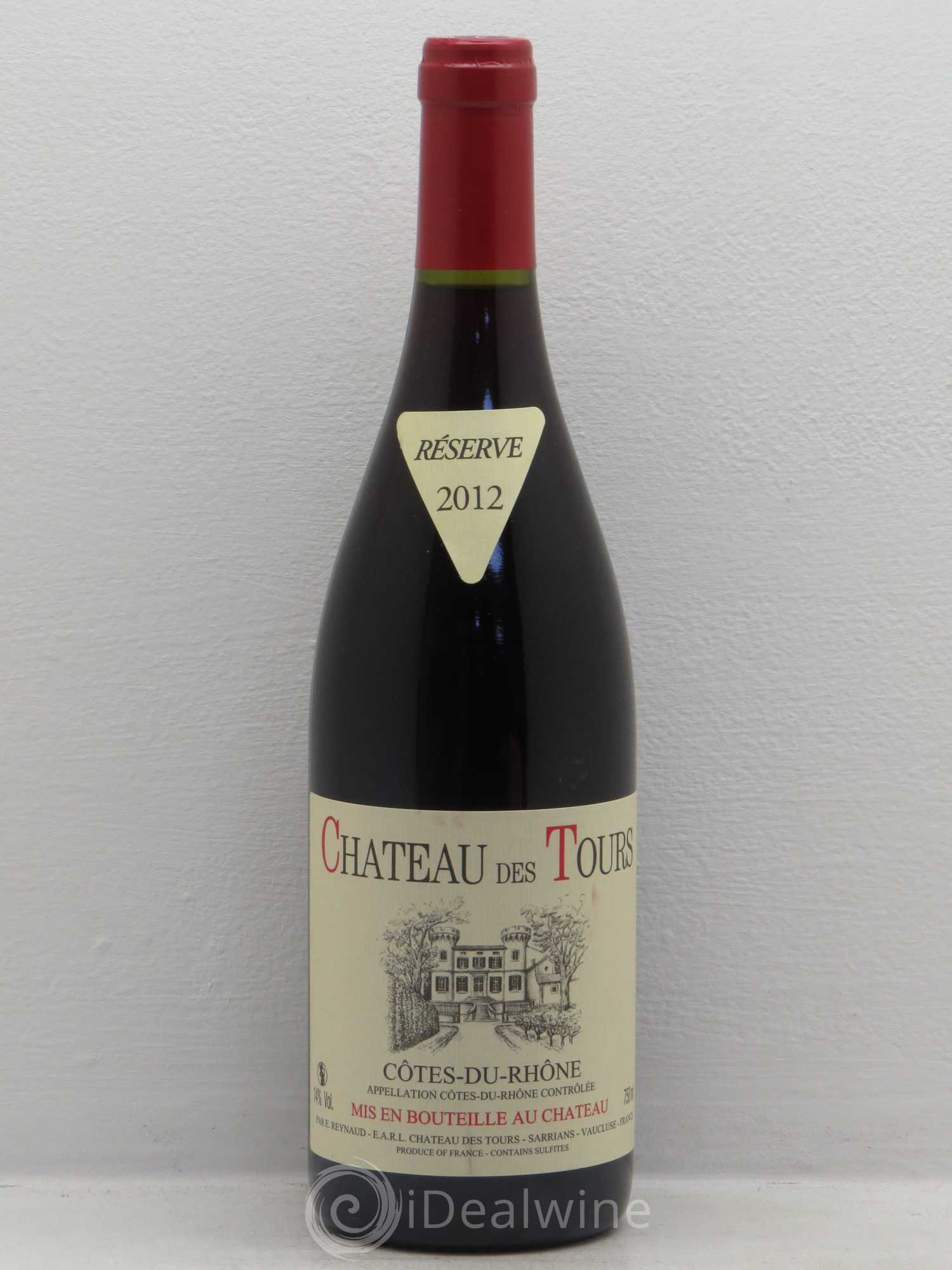 Côtes-du-Rhône Château des Tours Emmanuel Reynaud (sans prix de réserve) 2012 - Lot de 1 bouteille - 0