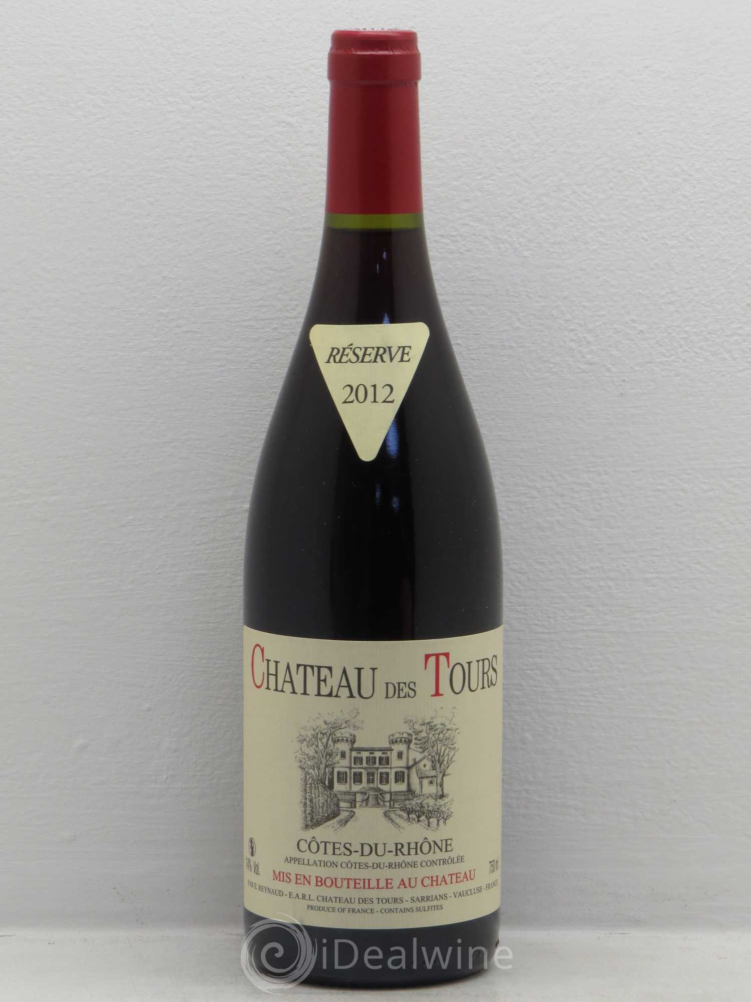 Côtes-du-Rhône Château des Tours Emmanuel Reynaud (sans prix de réserve) 2012 - Lot de 1 bouteille - 0