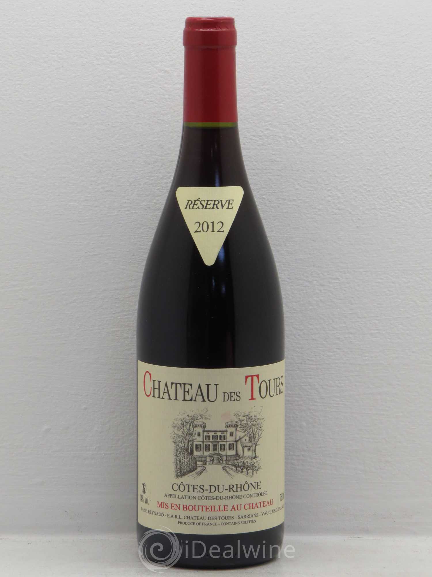 Côtes-du-Rhône Château des Tours Emmanuel Reynaud (sans prix de réserve) 2012 - Lot de 1 bouteille - 0